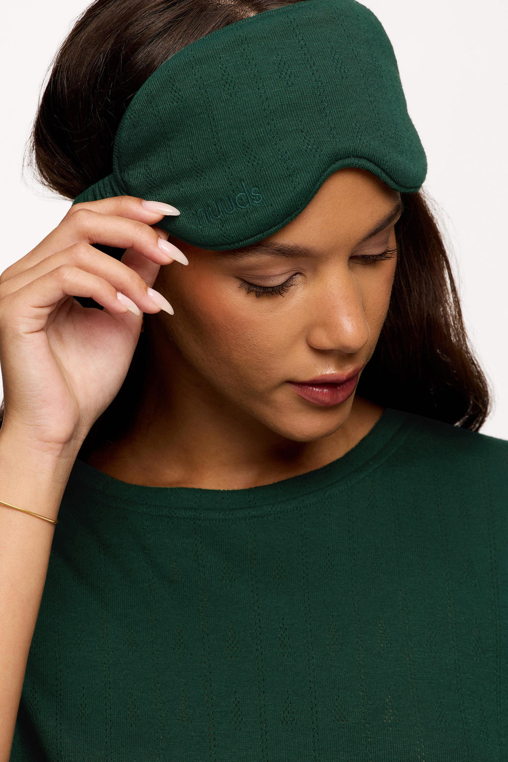 Tree Pointelle Pajama Set with Sleep Mask