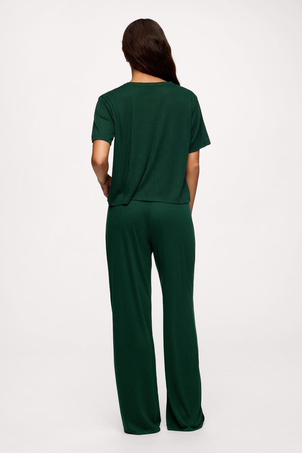 Tree Pointelle Pajama Set with Sleep Mask