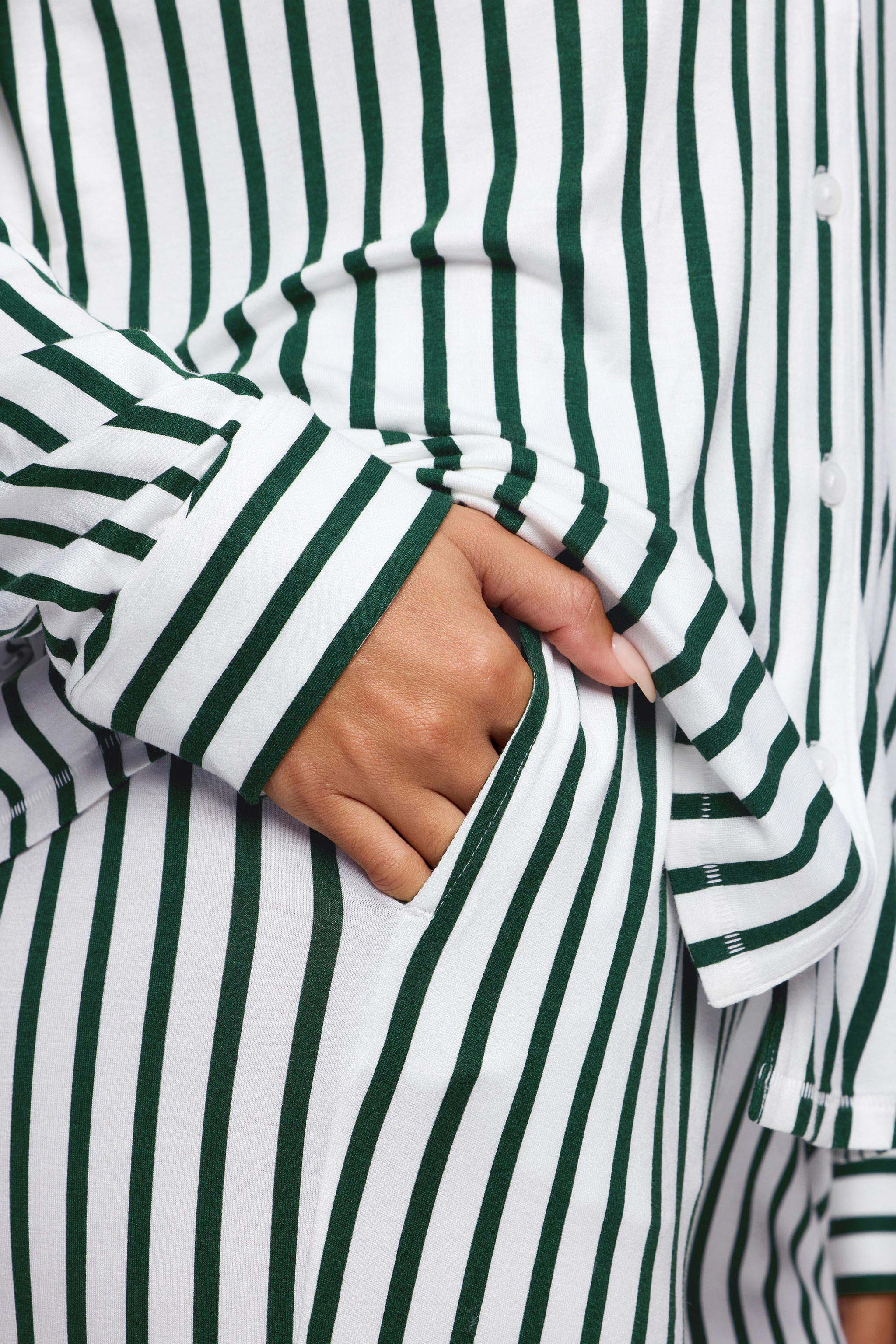 Button Front Pajama Set