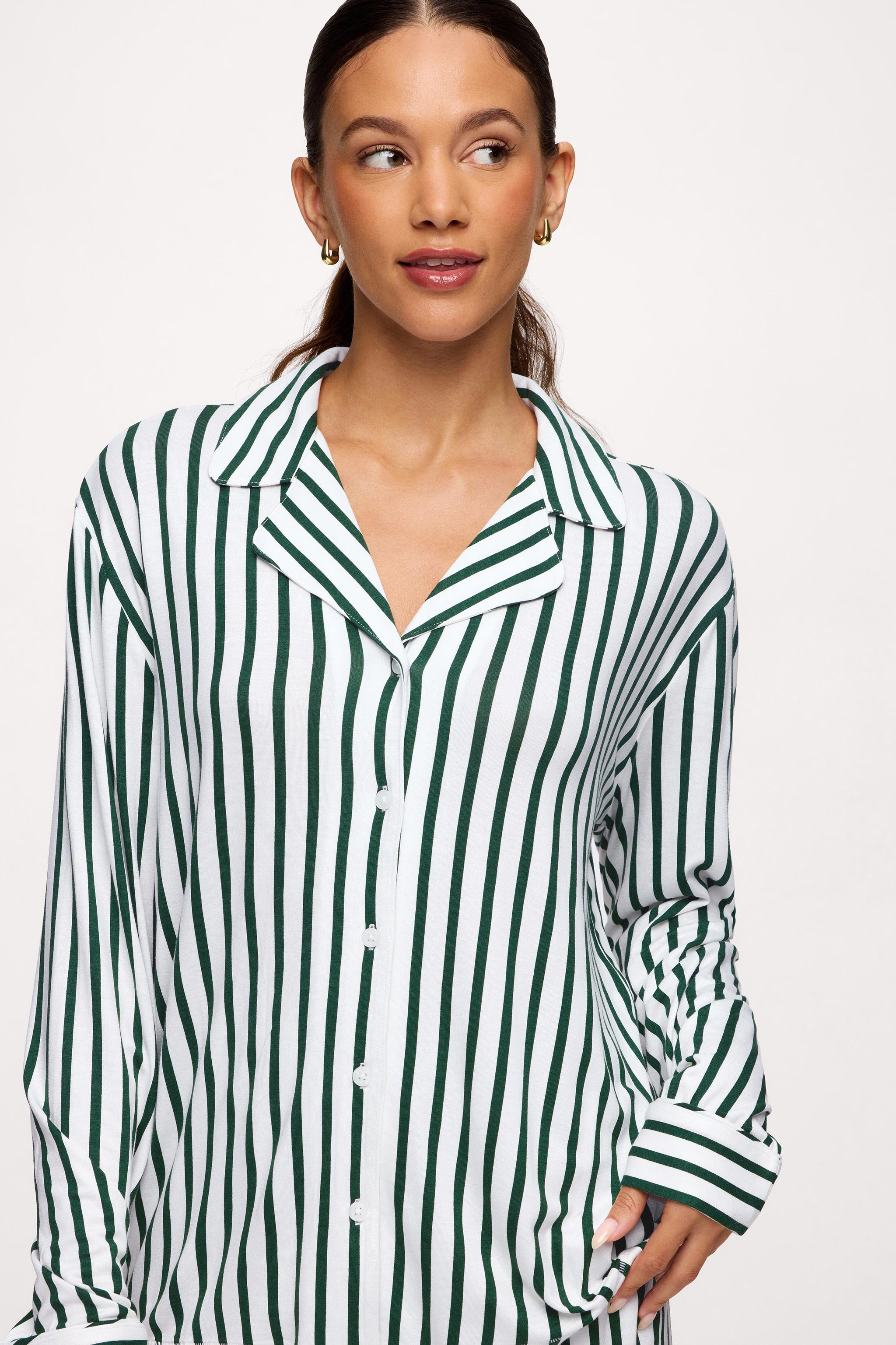 Button Front Pajama Set