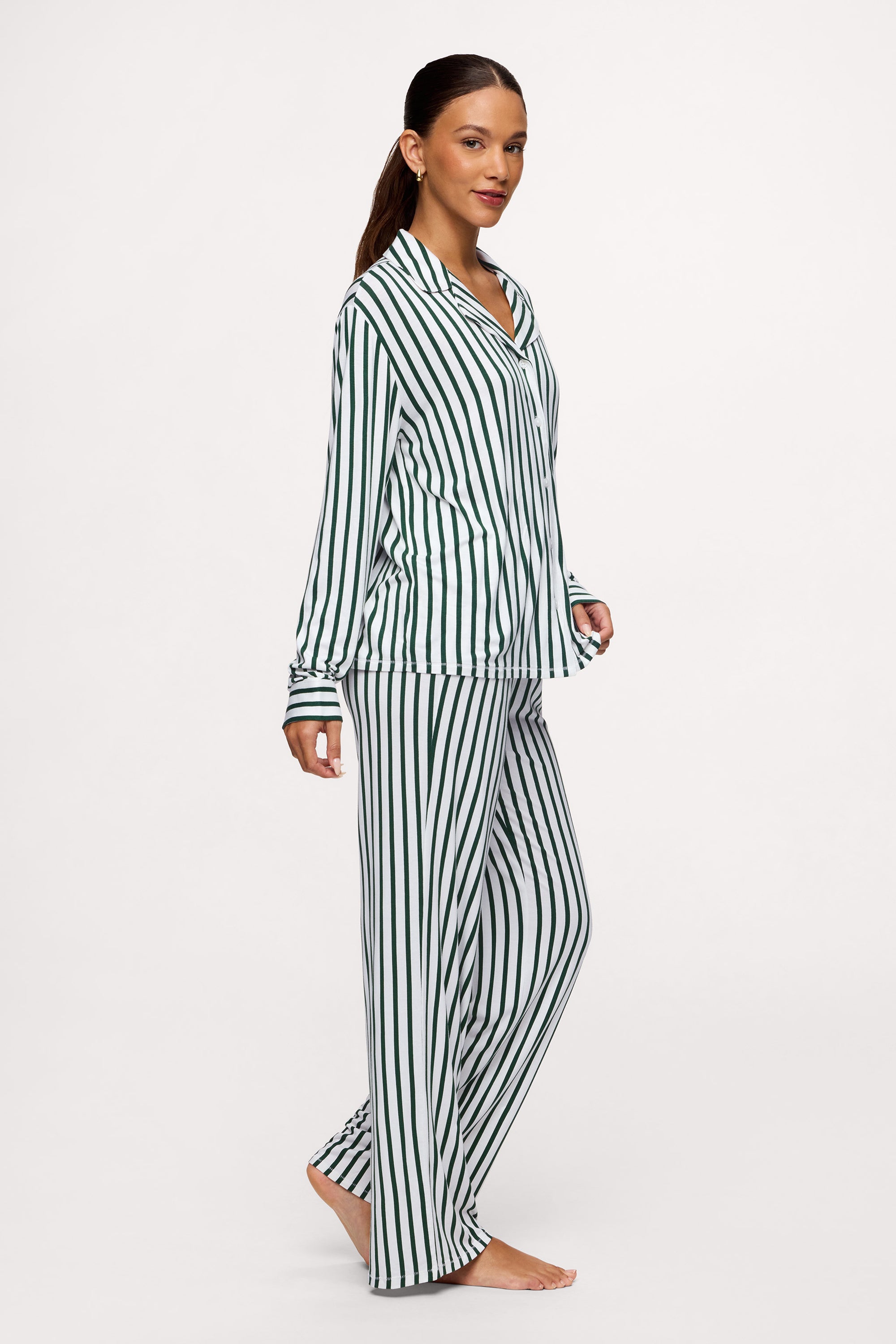 Button Front Pajama Set