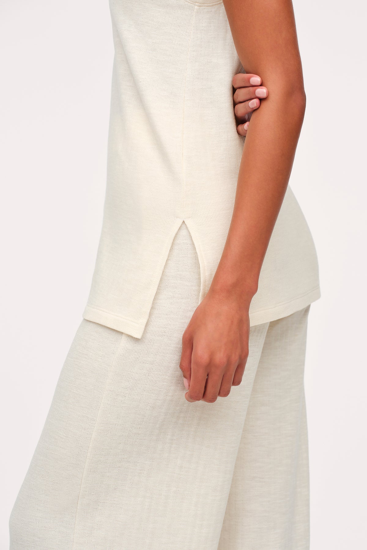Color:Bone | Resort Pant Set
