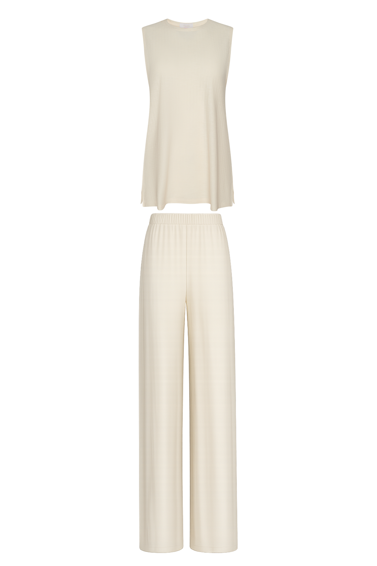 Color:Bone | Resort Pant Set