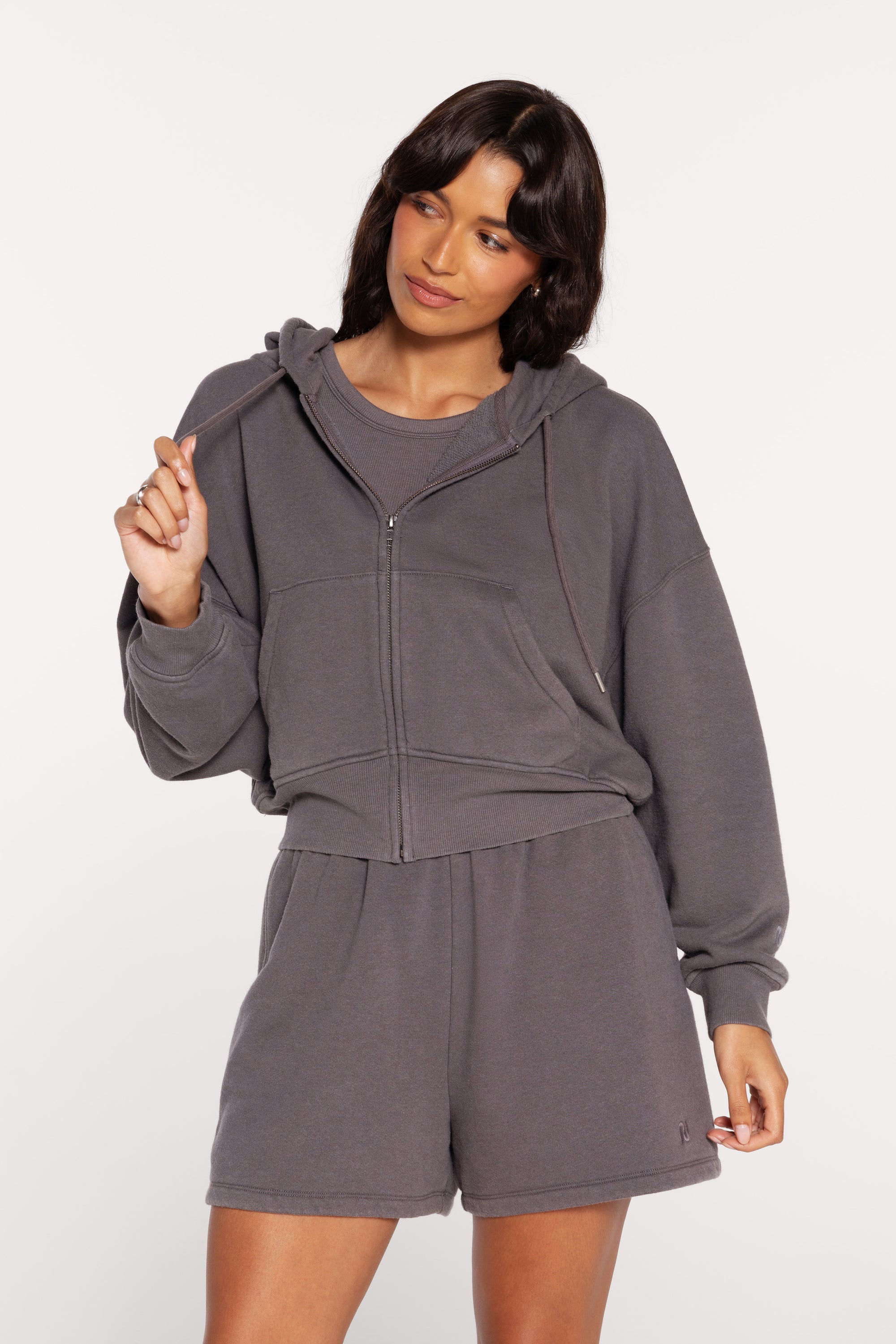 Vintage Fleece Zip Hoodie