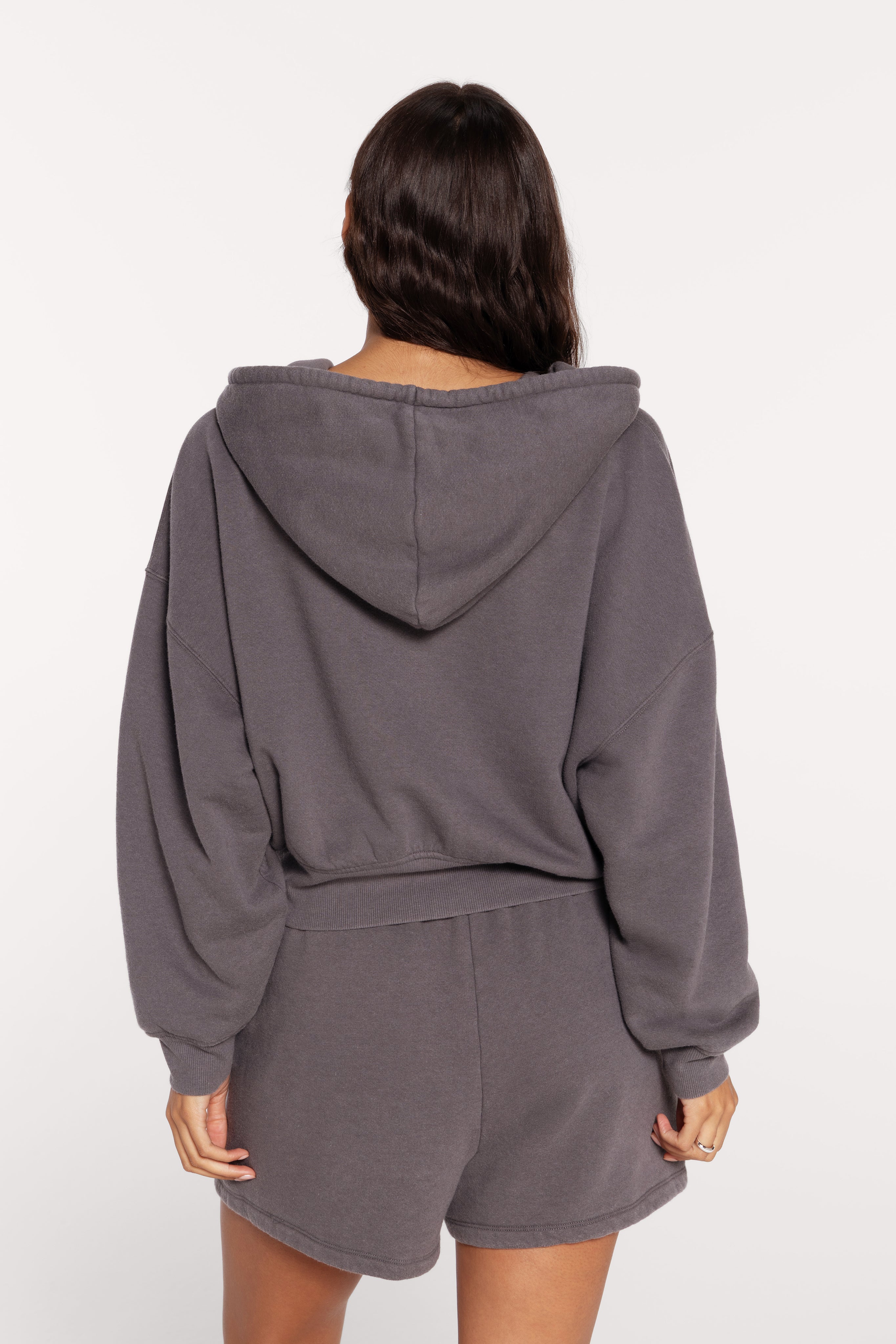 Vintage Fleece Zip Hoodie | Iron