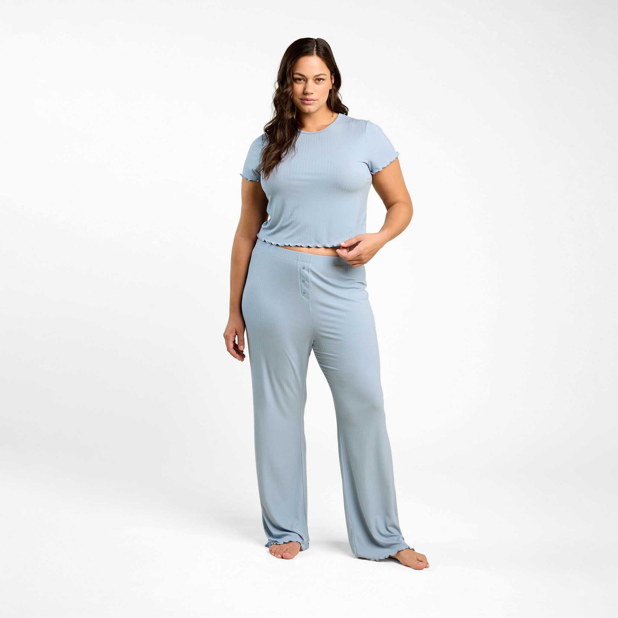 Mini Rib Pajama Set