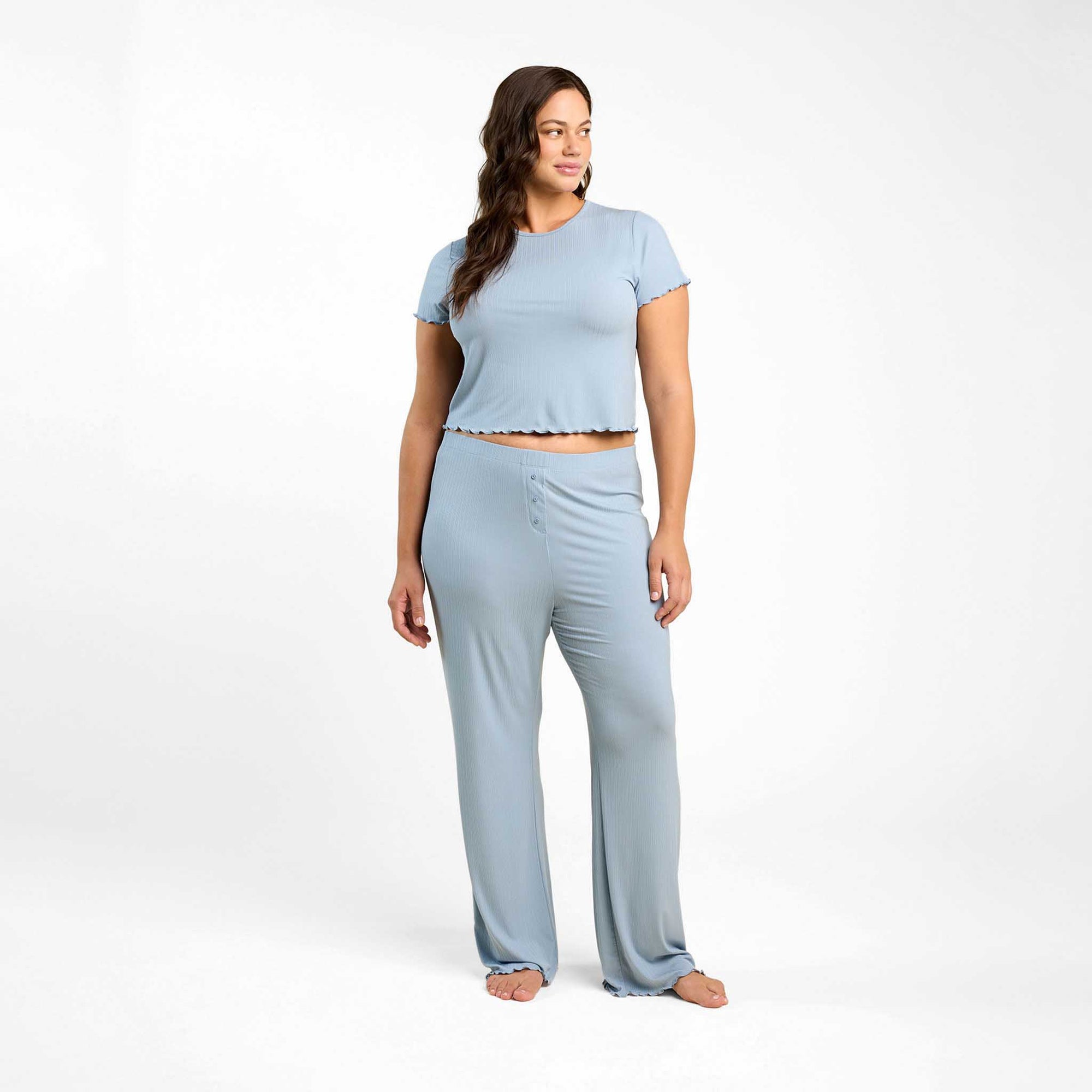 Mini Rib Pajama Set