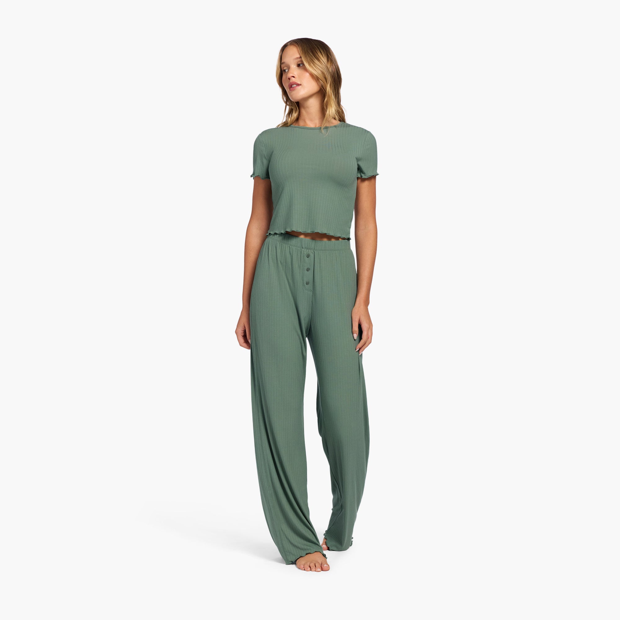 Mini Rib Pajama Set