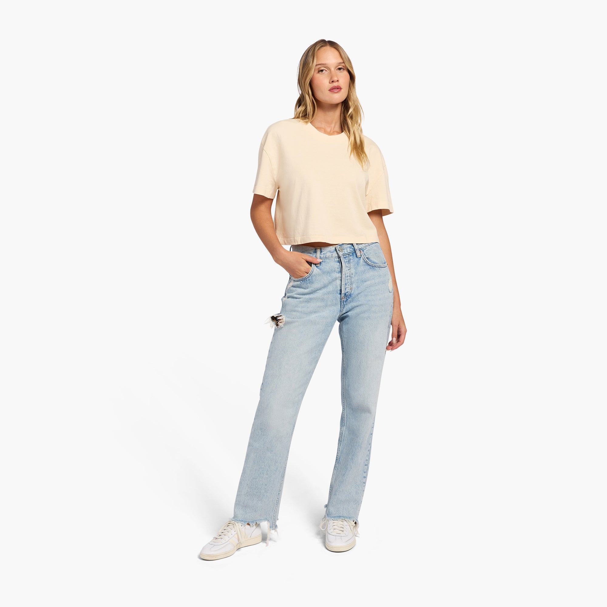 Vintage Cotton Cropped Tee