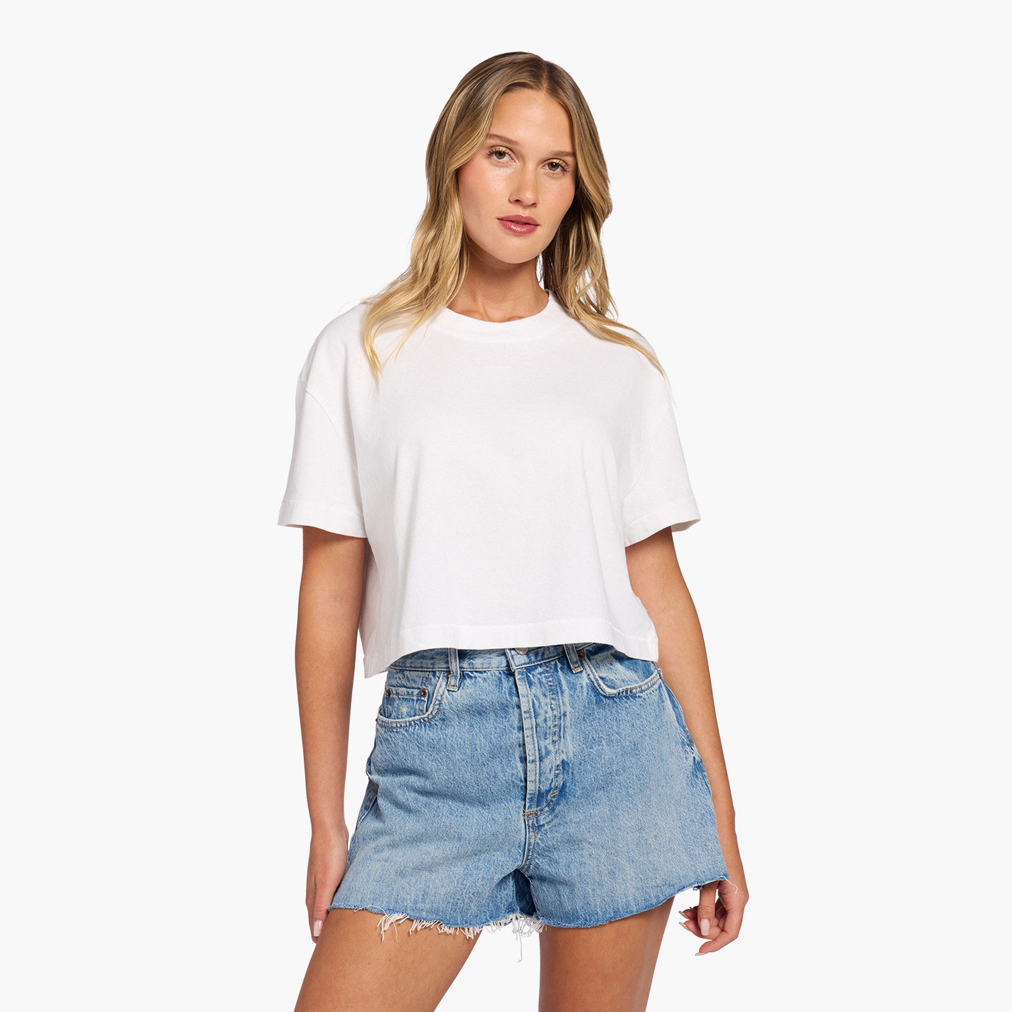 Vintage Cotton Cropped Tee
