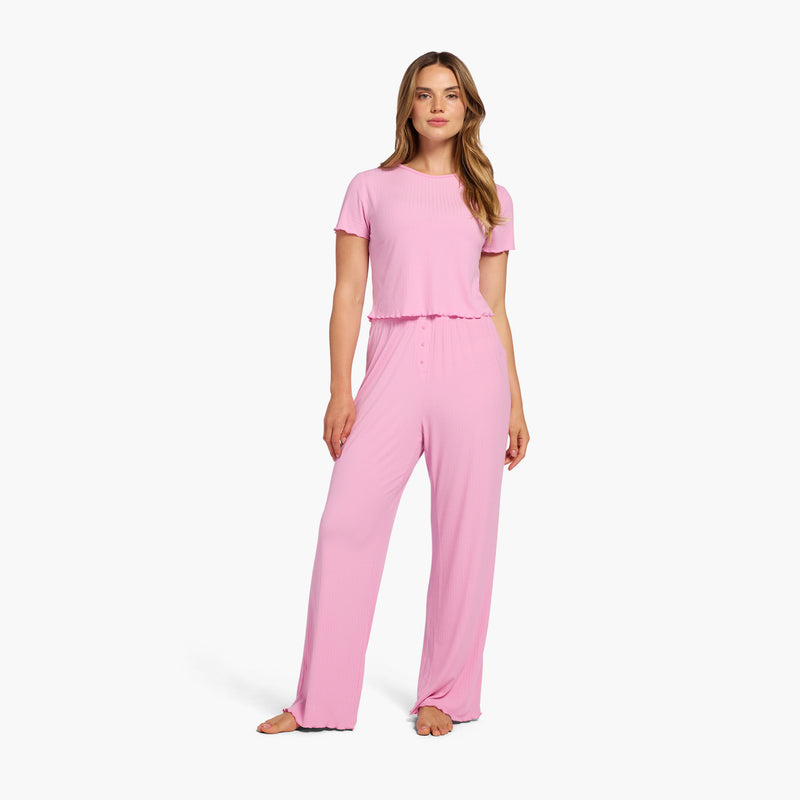 Mini Rib Pajama Set image 
