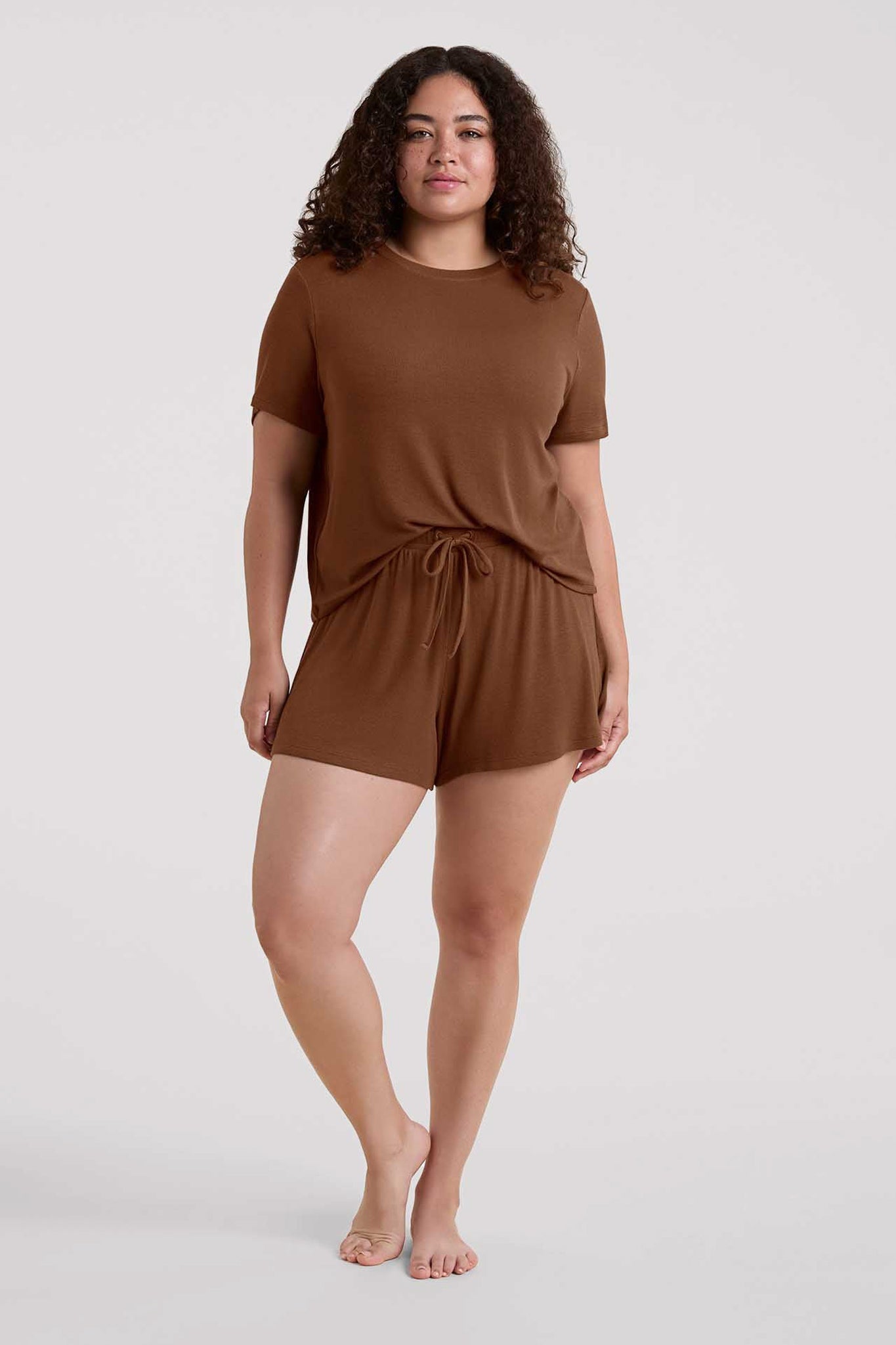 Ribbed Pajama Short Set