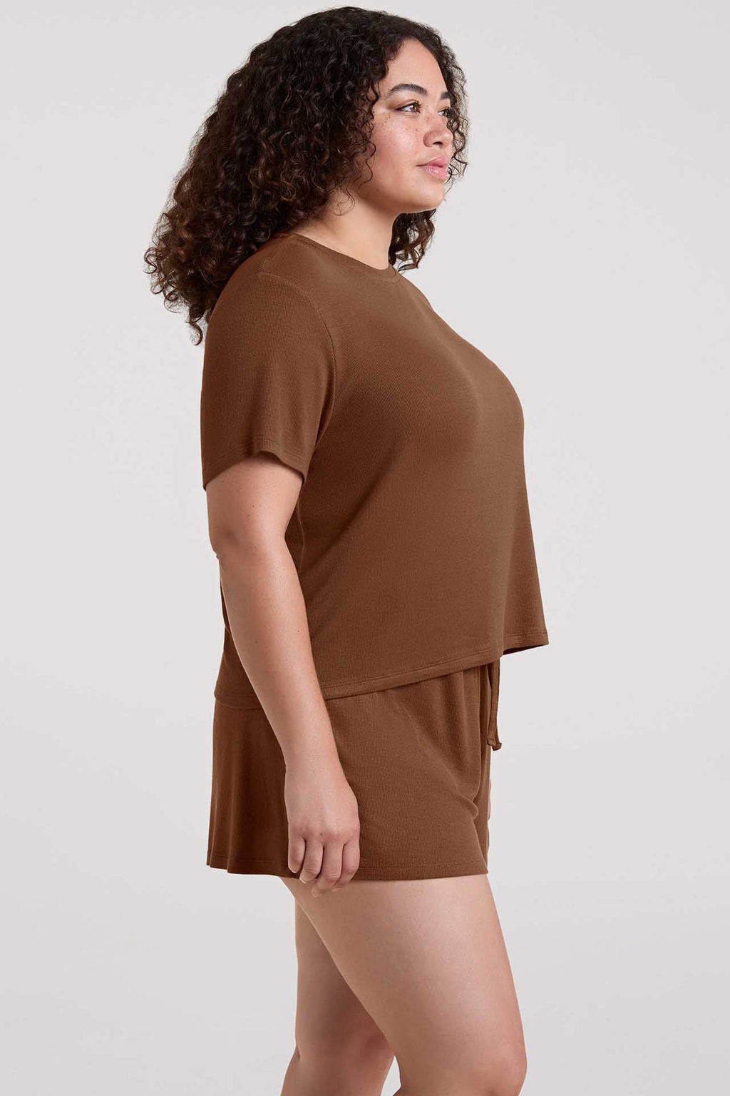 Ribbed Pajama Short Set