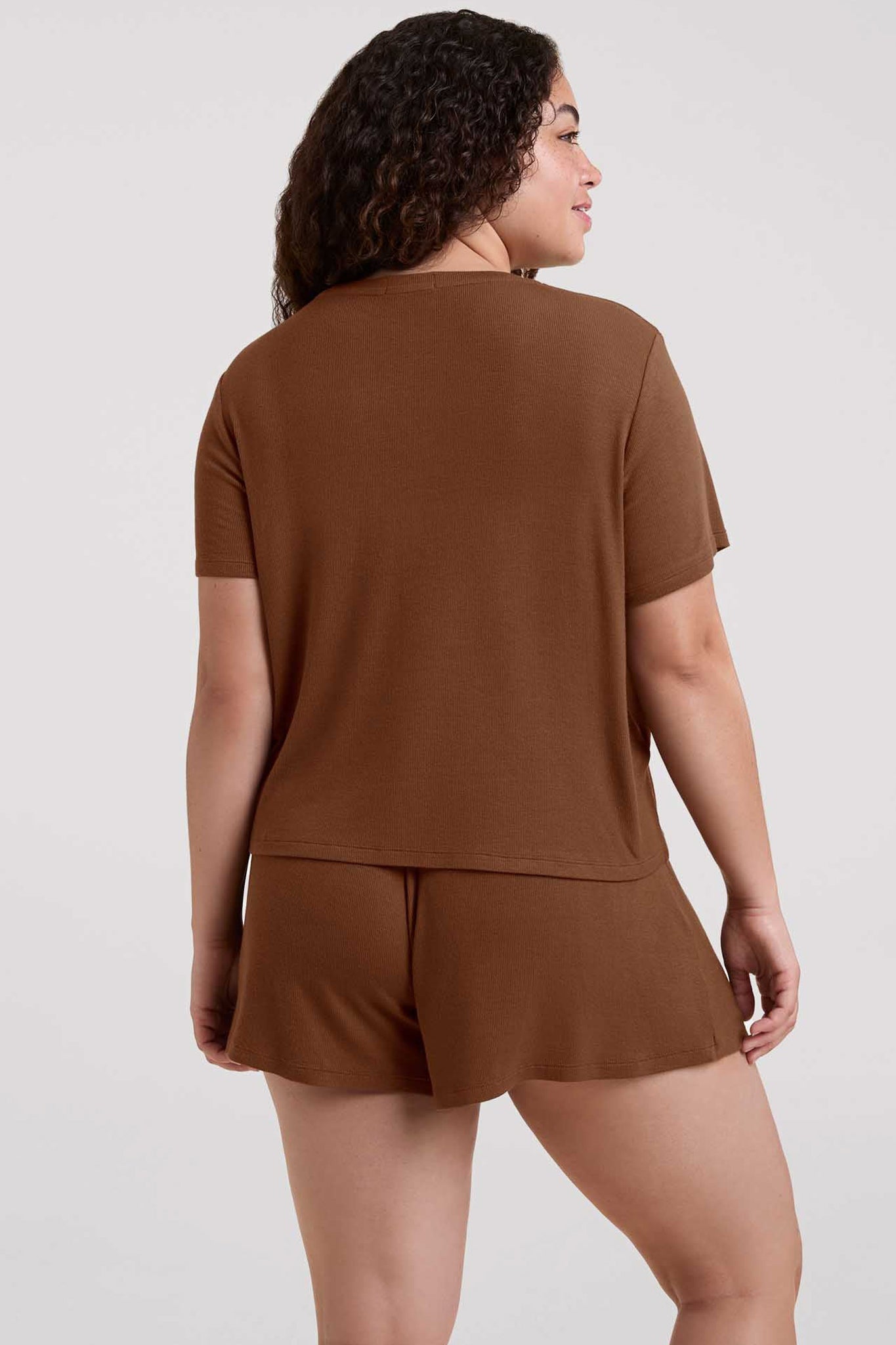 Ribbed Pajama Short Set