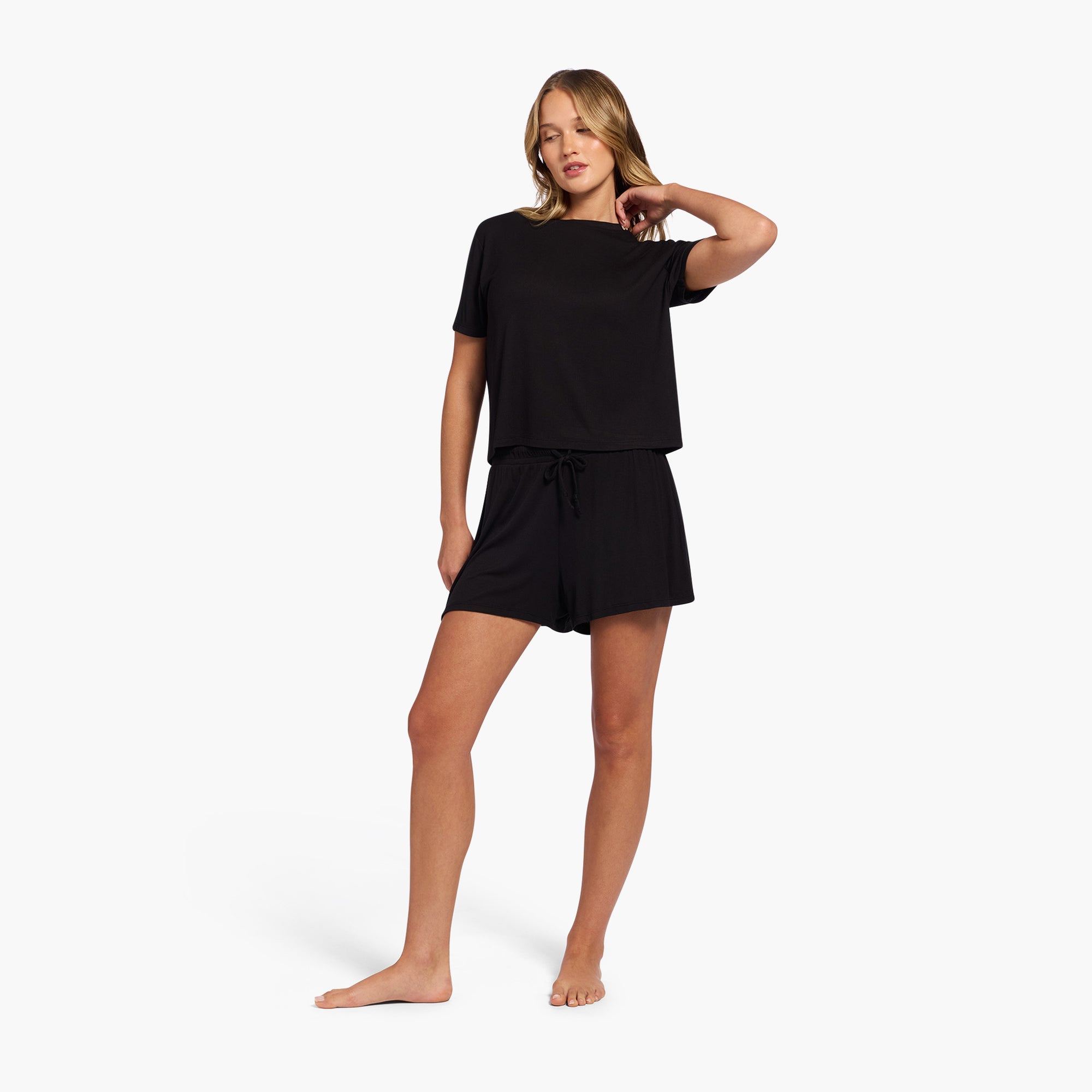 Ribbed Pajama Short Set