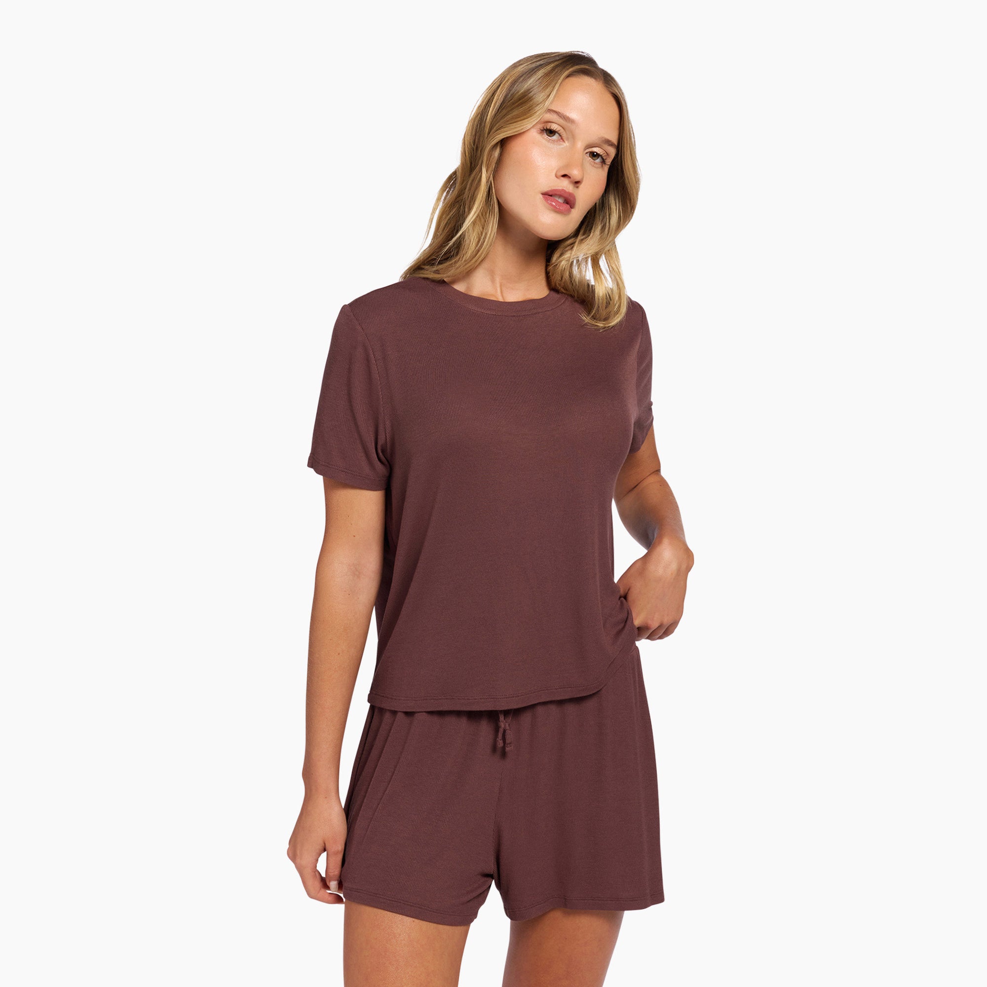 Ribbed Pajama Short Set