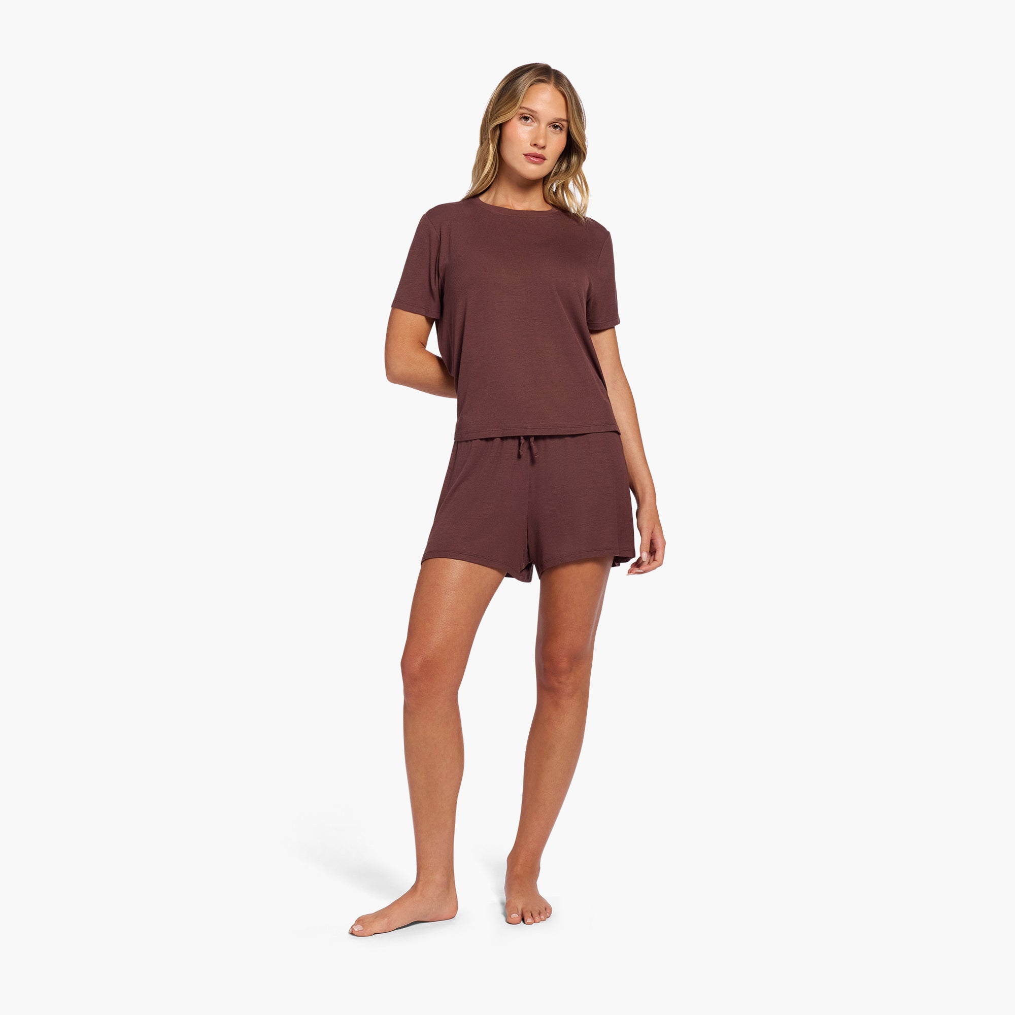 Ribbed Pajama Short Set