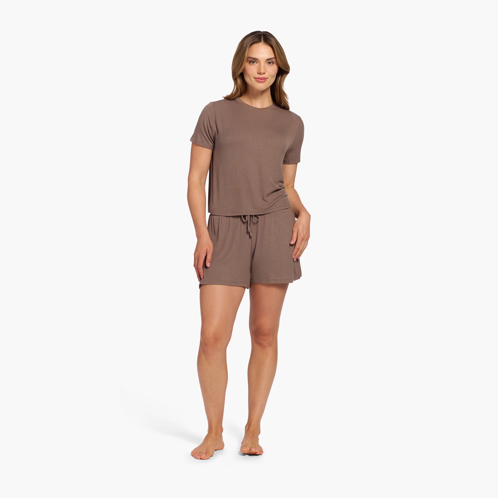 Ribbed Pajama Short Set