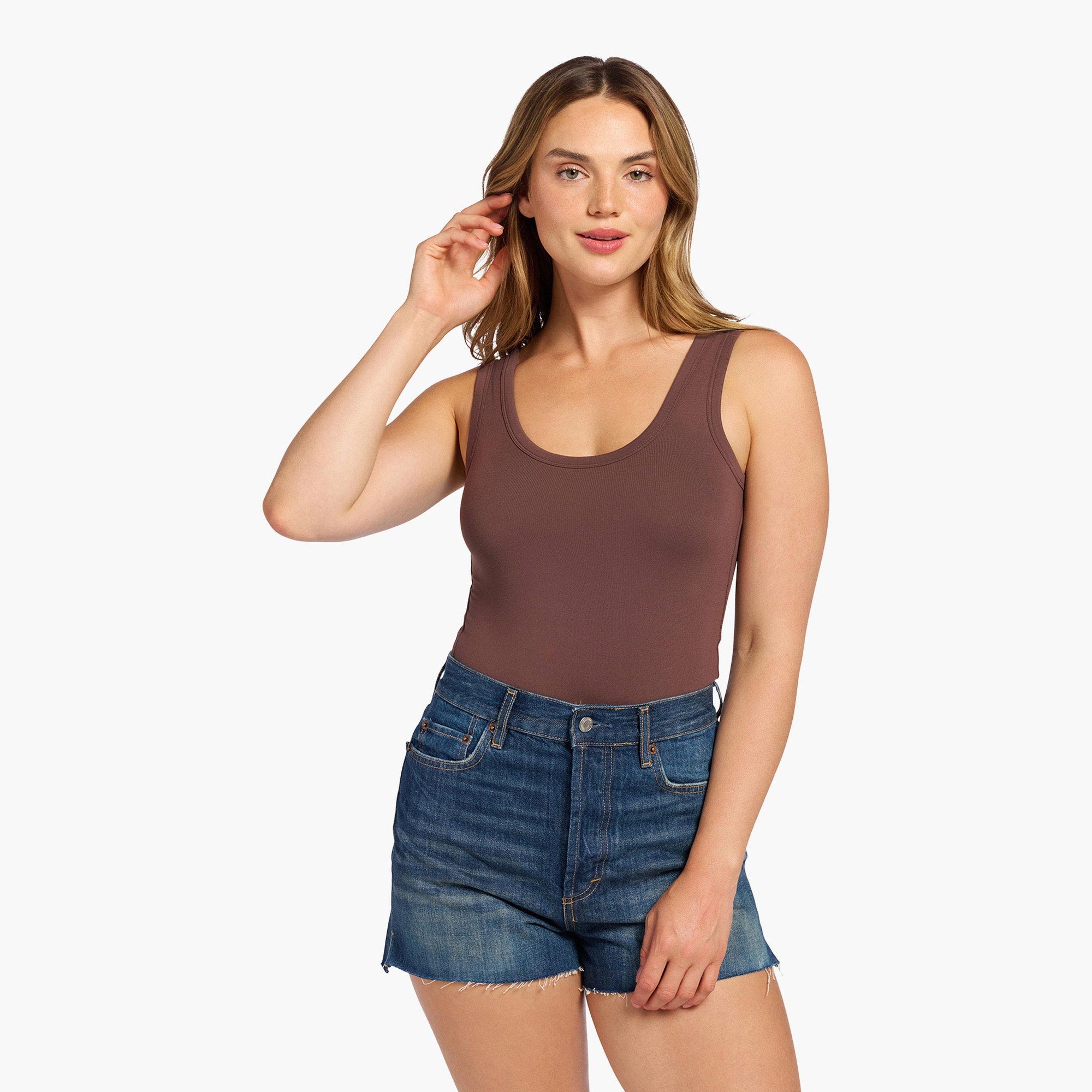 Seamless Scoop Tank Bodysuit