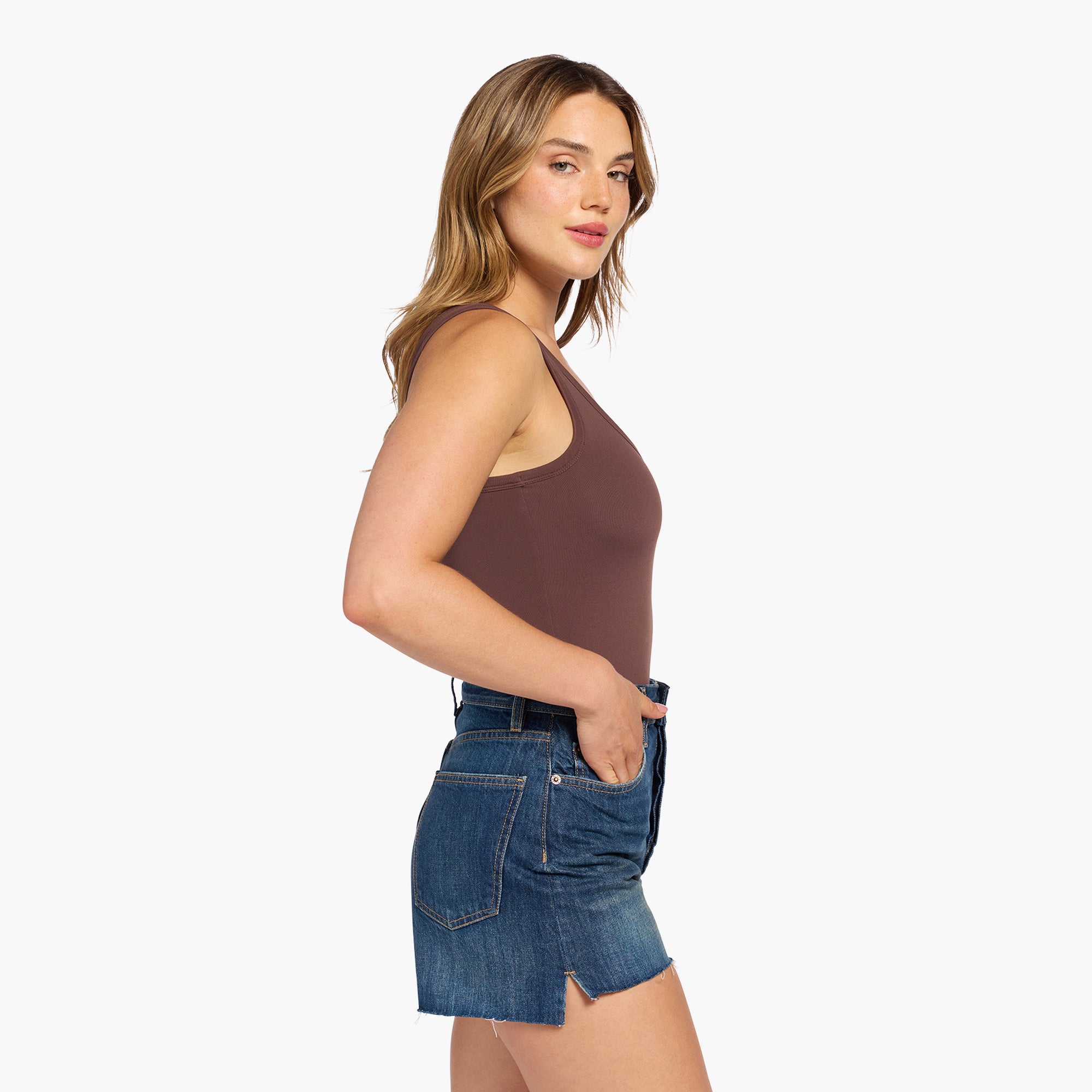 Seamless Scoop Tank Bodysuit
