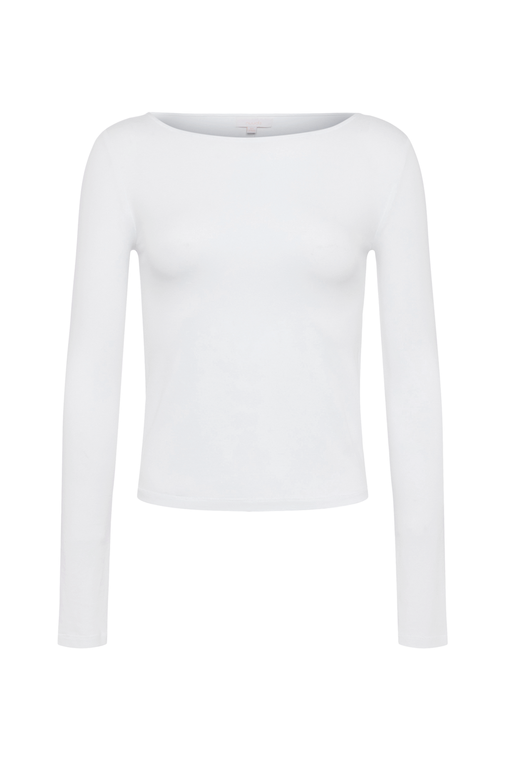 Slinky Jersey Boat Neck Long Sleeve Shirt