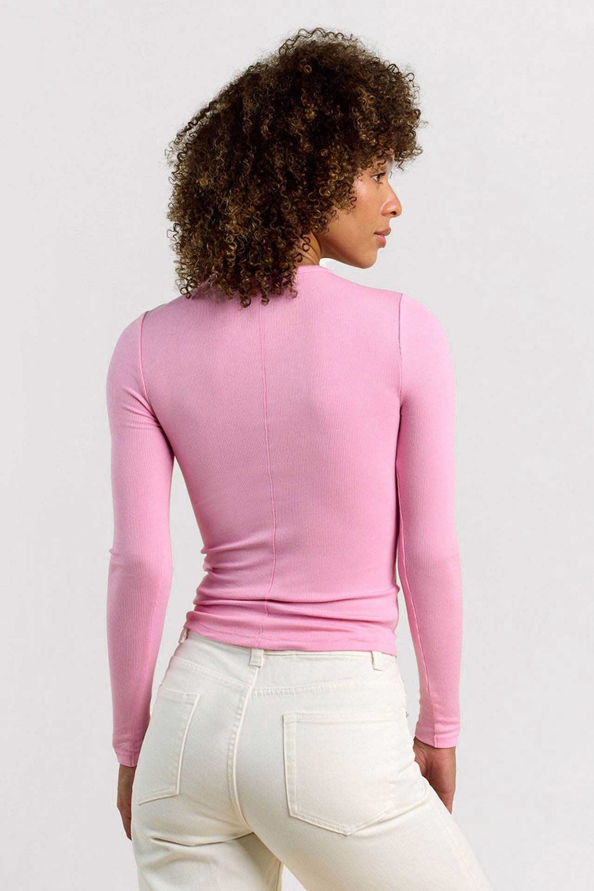 Slinky Rib Long Sleeve Shirt