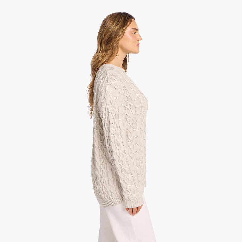 Lightweight Cable Sweater image 