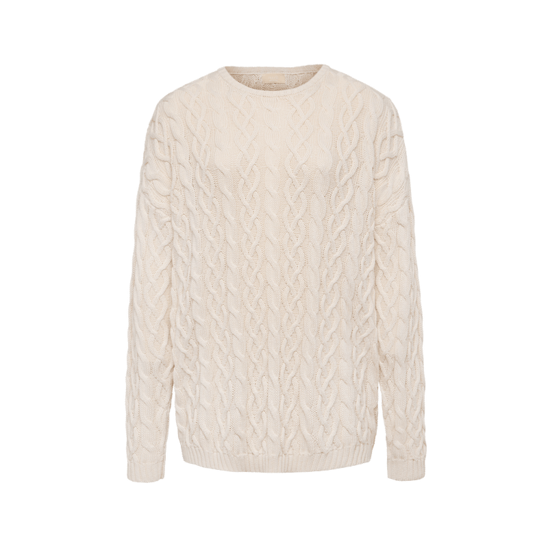 Lightweight Cable Sweater image ghost