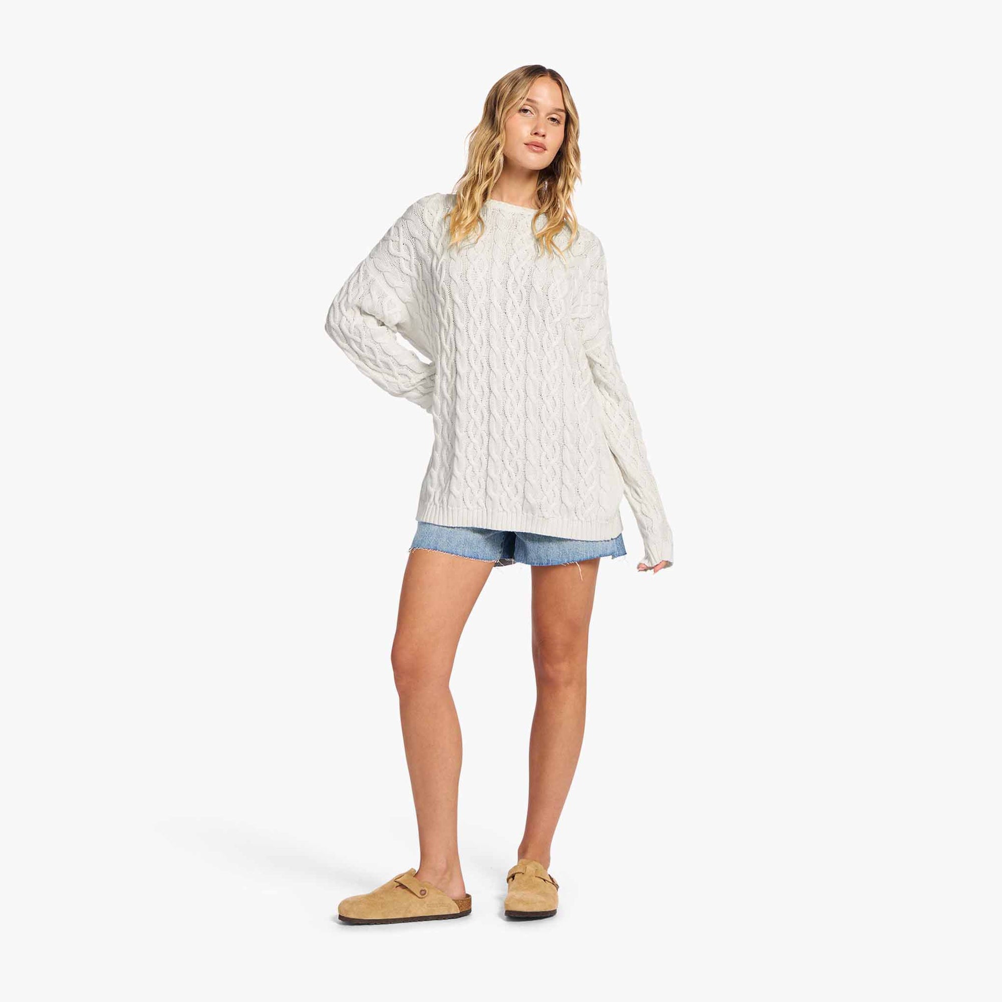 Lightweight Cable Sweater