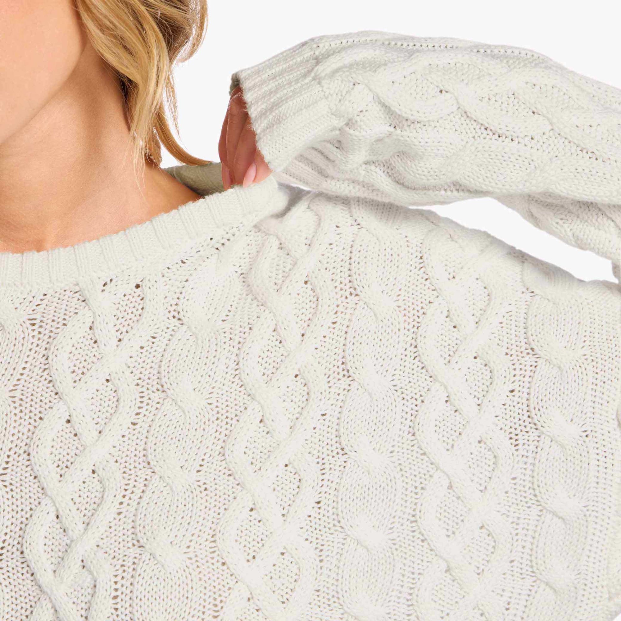 Lightweight Cable Sweater