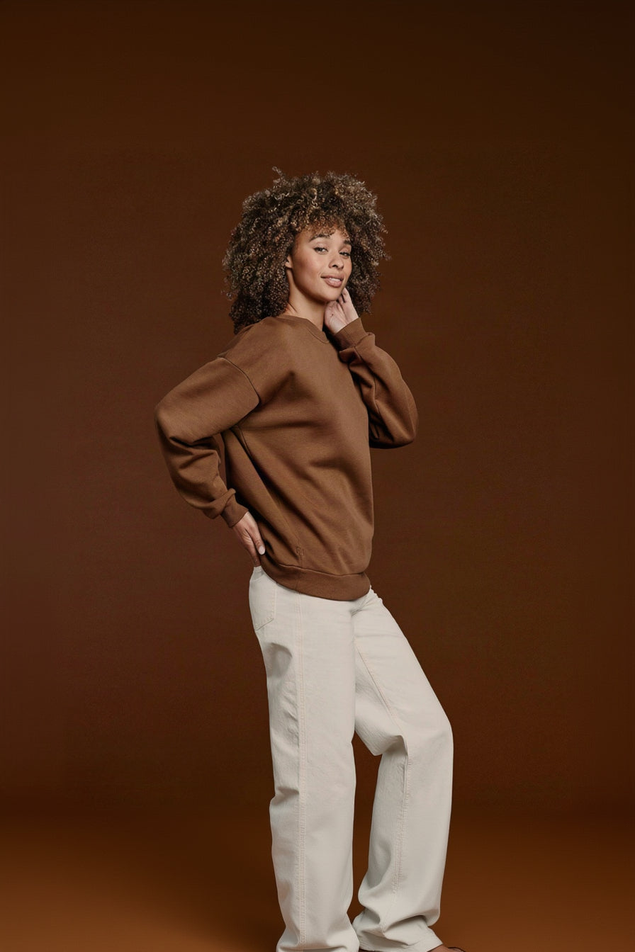 Women's Crewneck Sweatshirt | Chocolate