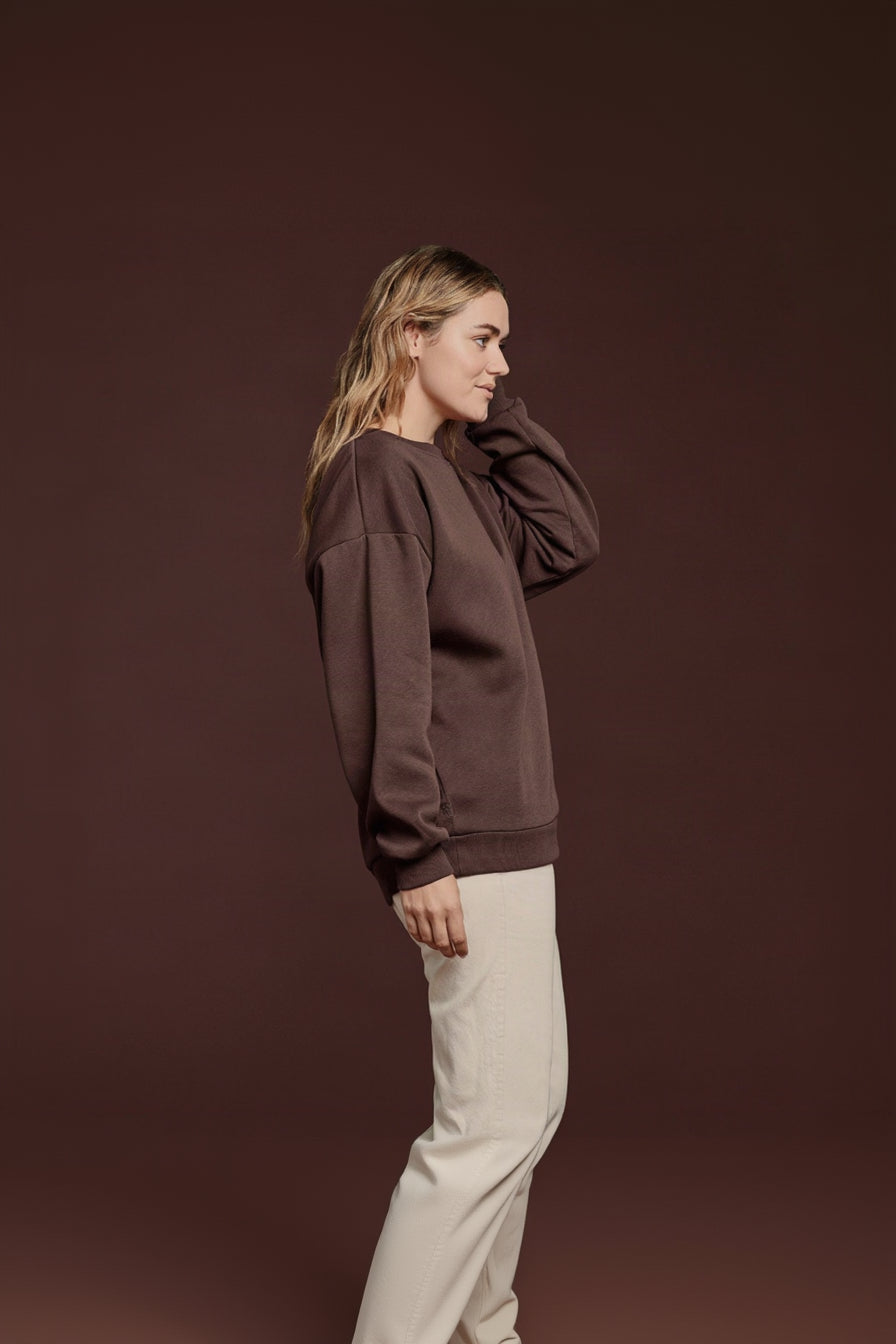 Women's Crewneck Sweatshirt | Coffee