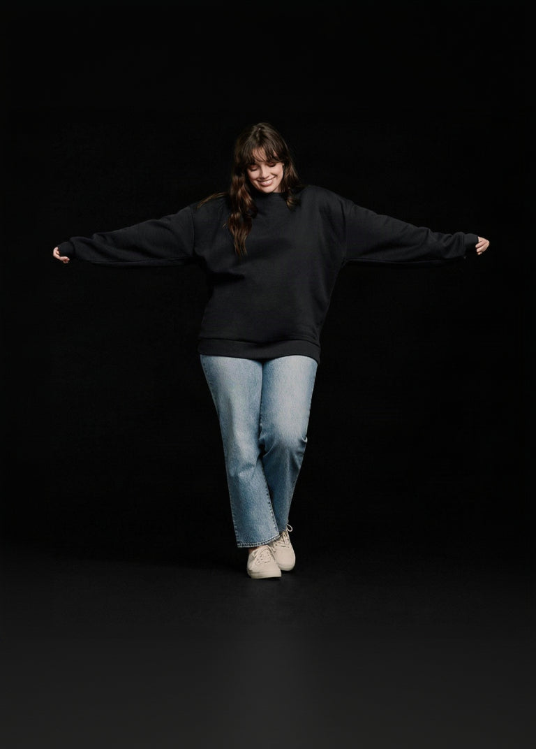 Women's Crewneck Sweatshirt | Black