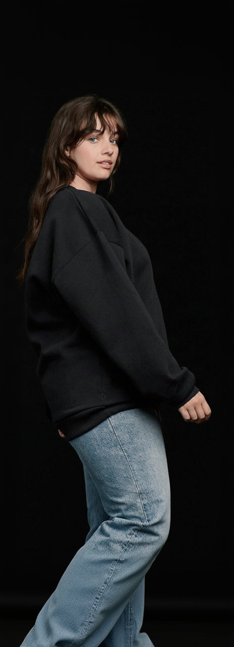 Women's Crewneck Sweatshirt | Black