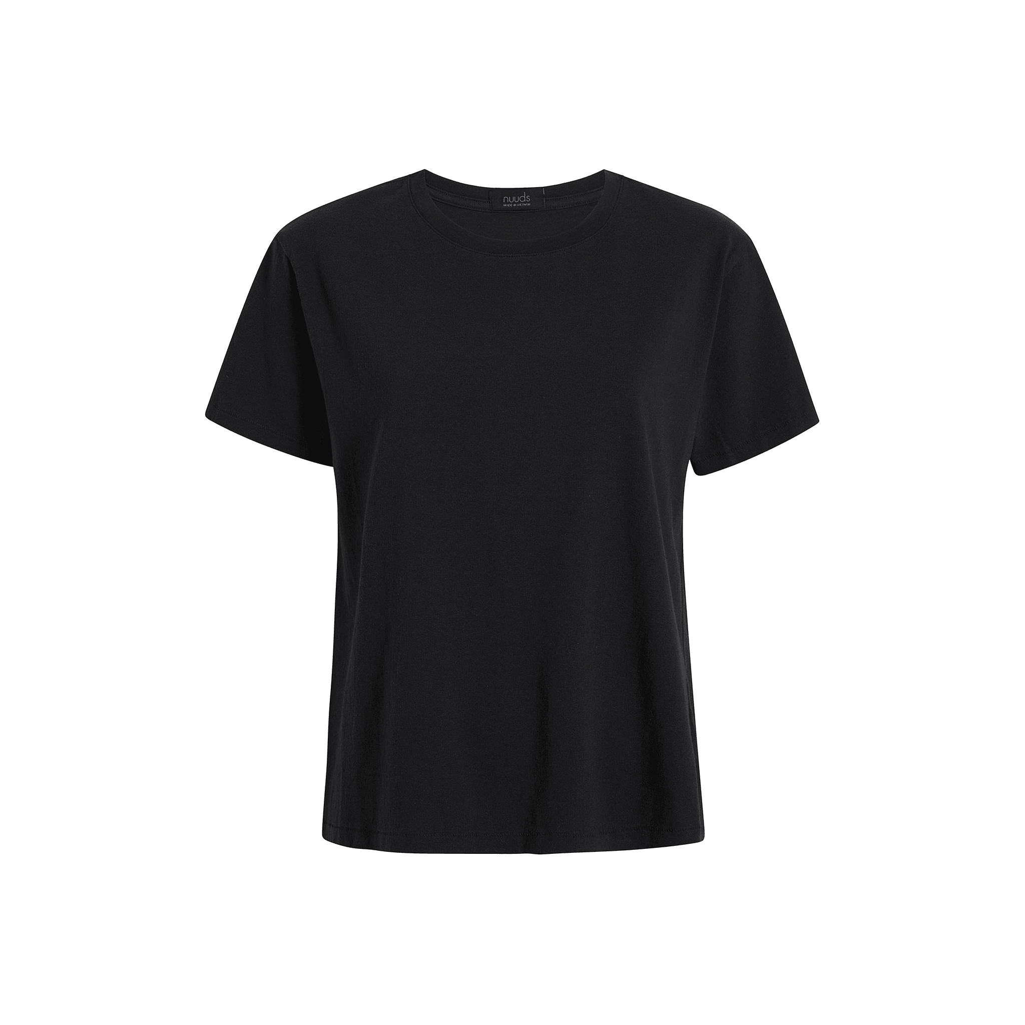 Plain black t shirt womens sales