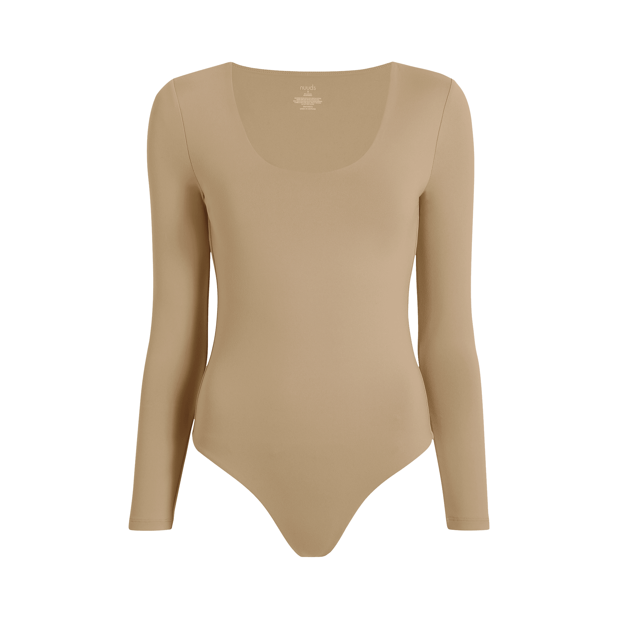 Women's Long Sleeve Scoop Neck Bodysuit | Oat