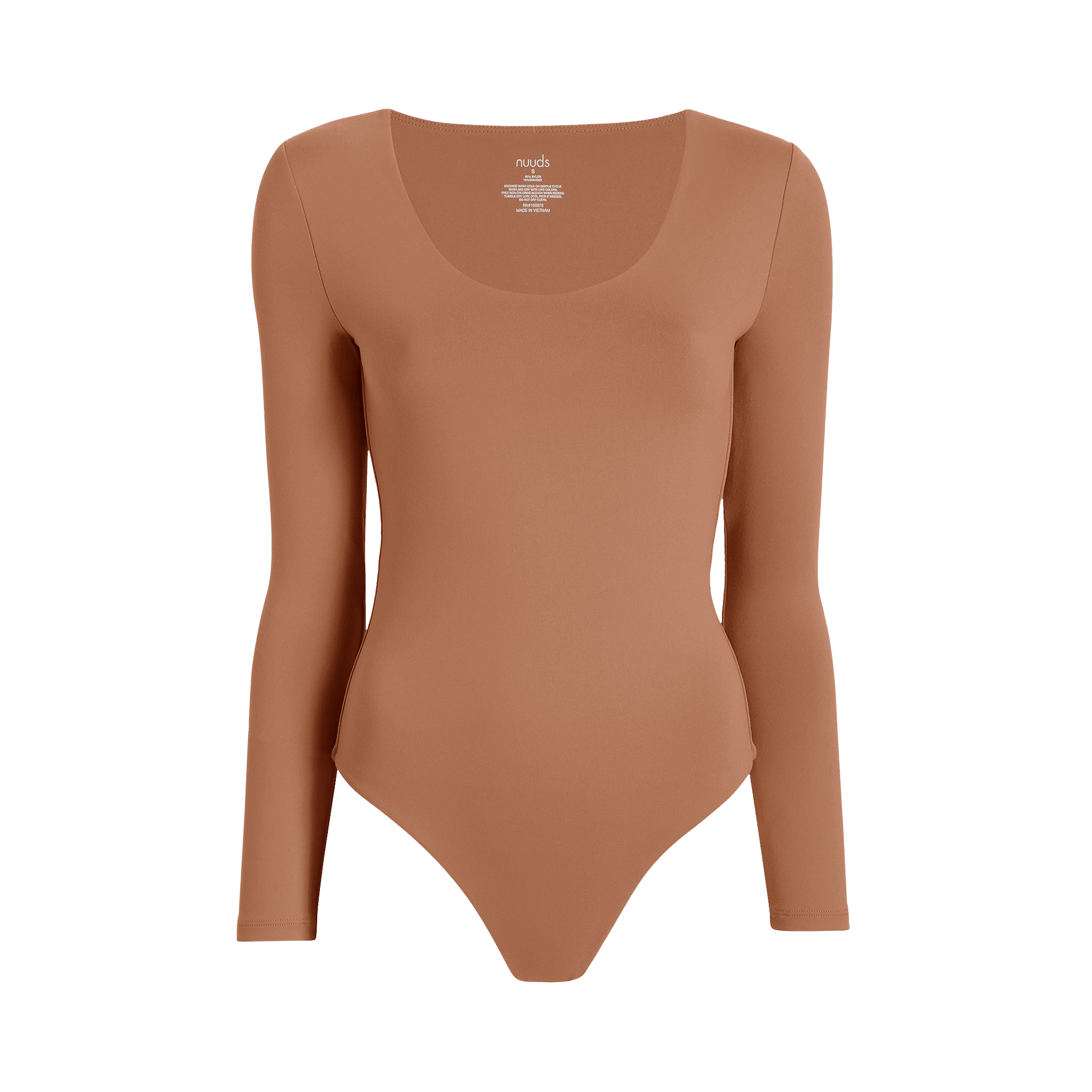 激安通販特集！ Neck Scoop Sleeve Long Bodysuit Clay | トップス