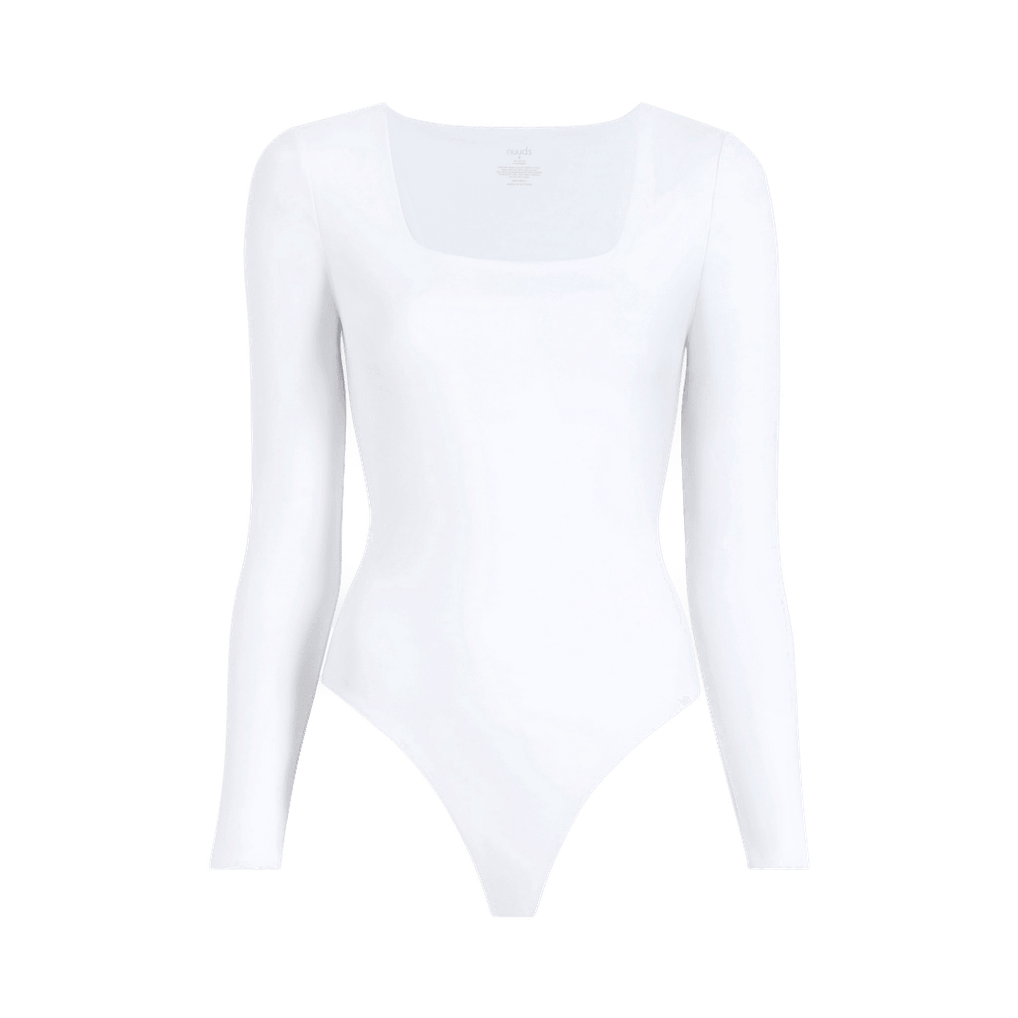 Women's Square Neck Bodysuit | White