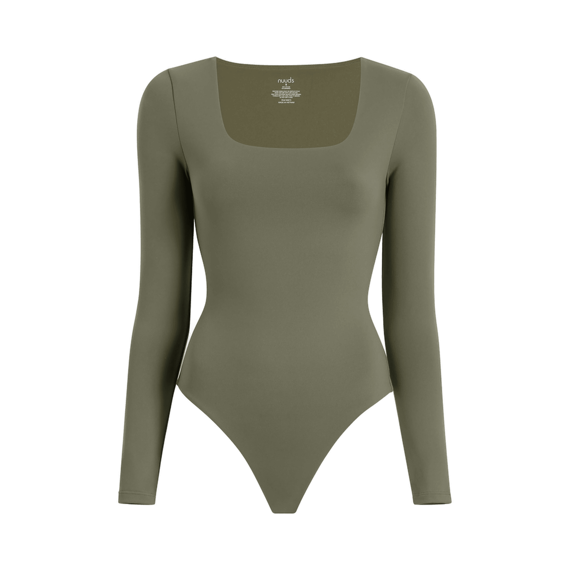 Long Sleeve Square Neck Bodysuit
