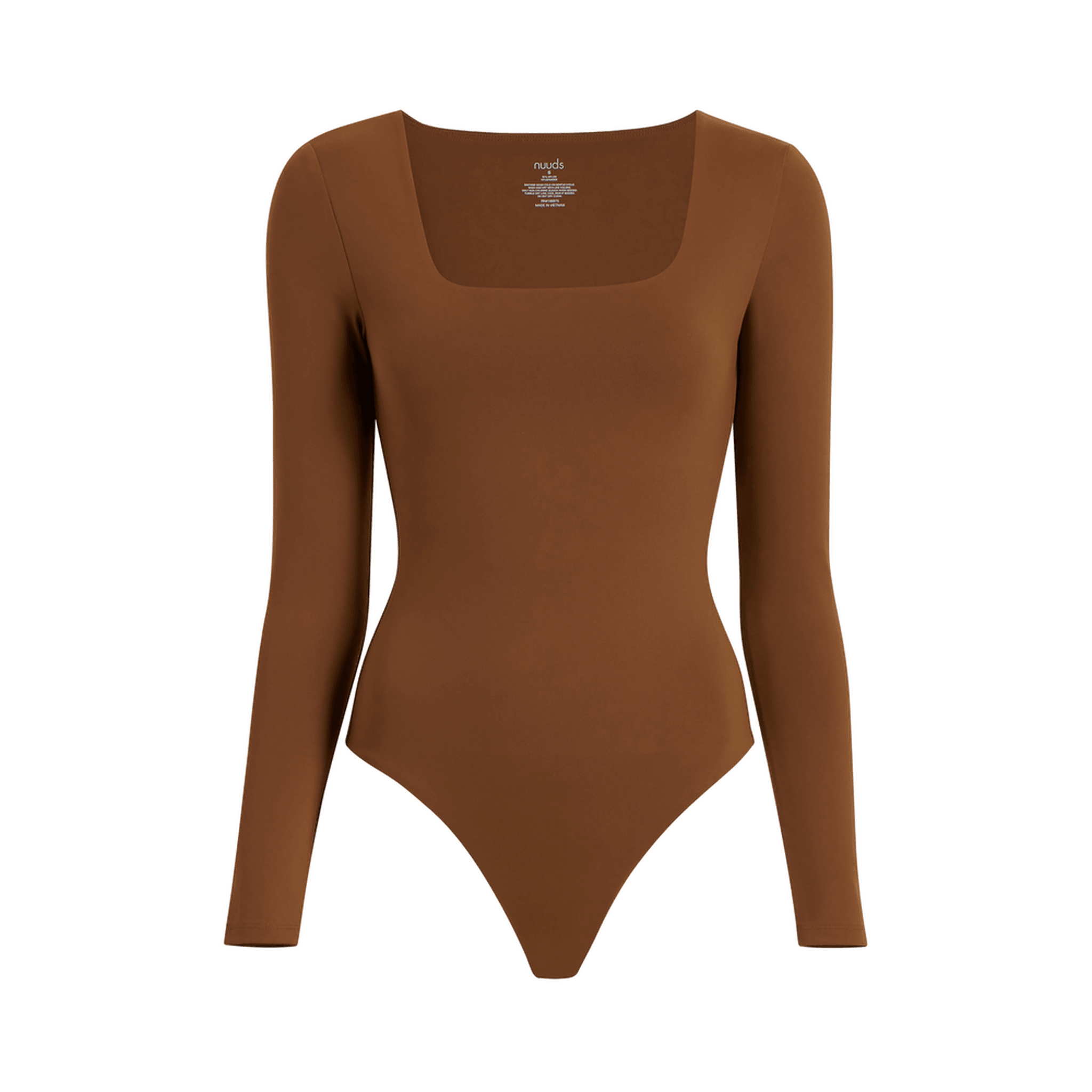 Women's Square Neck Bodysuit | Chocolate