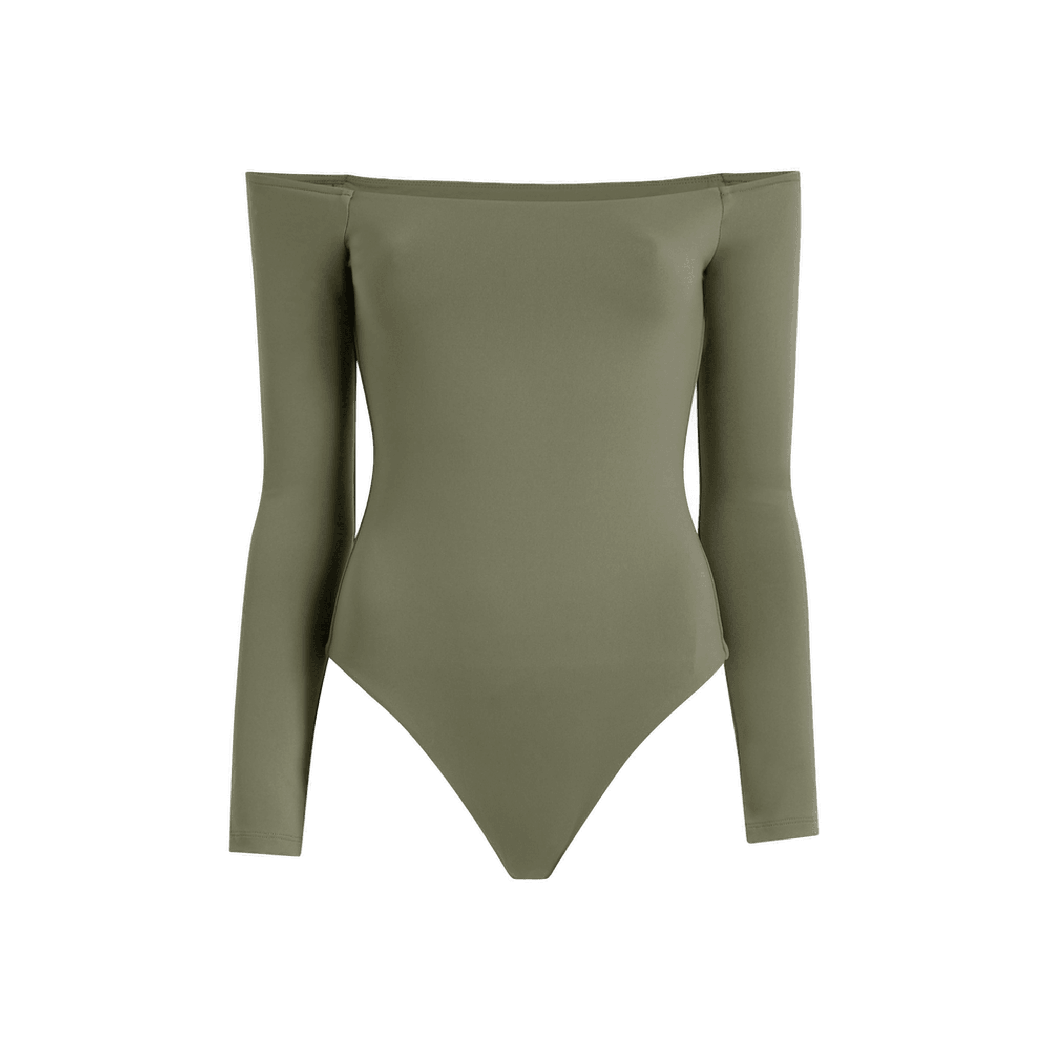 Women's Off The Shoulder Bodysuit | Dark Olive