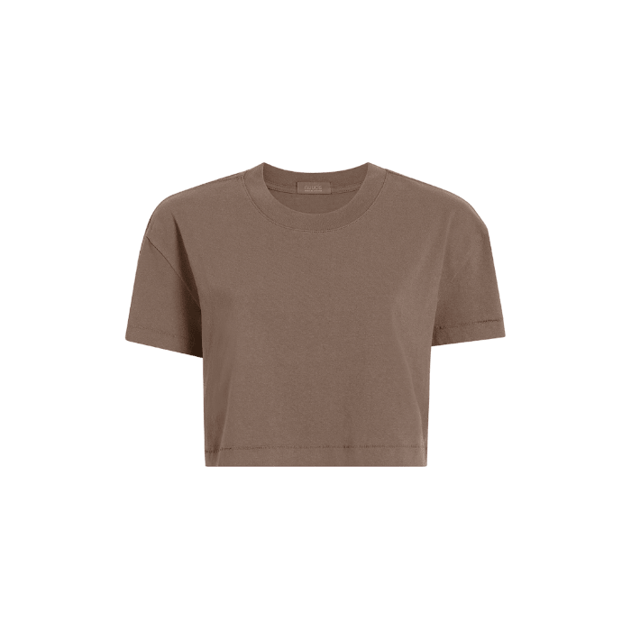Women's Cropped Tee | Mocha image ghost