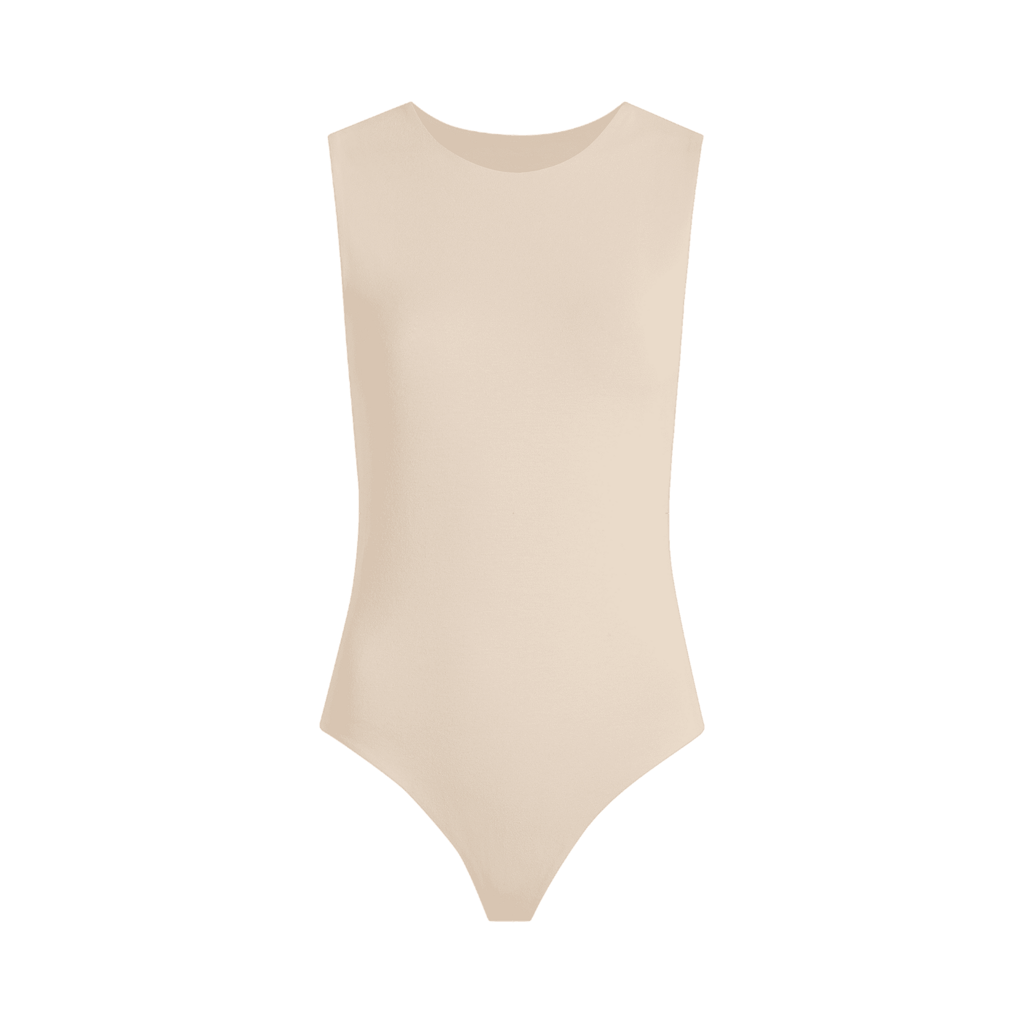 Cotton Stretch Classic Crewneck Tank Bodysuit