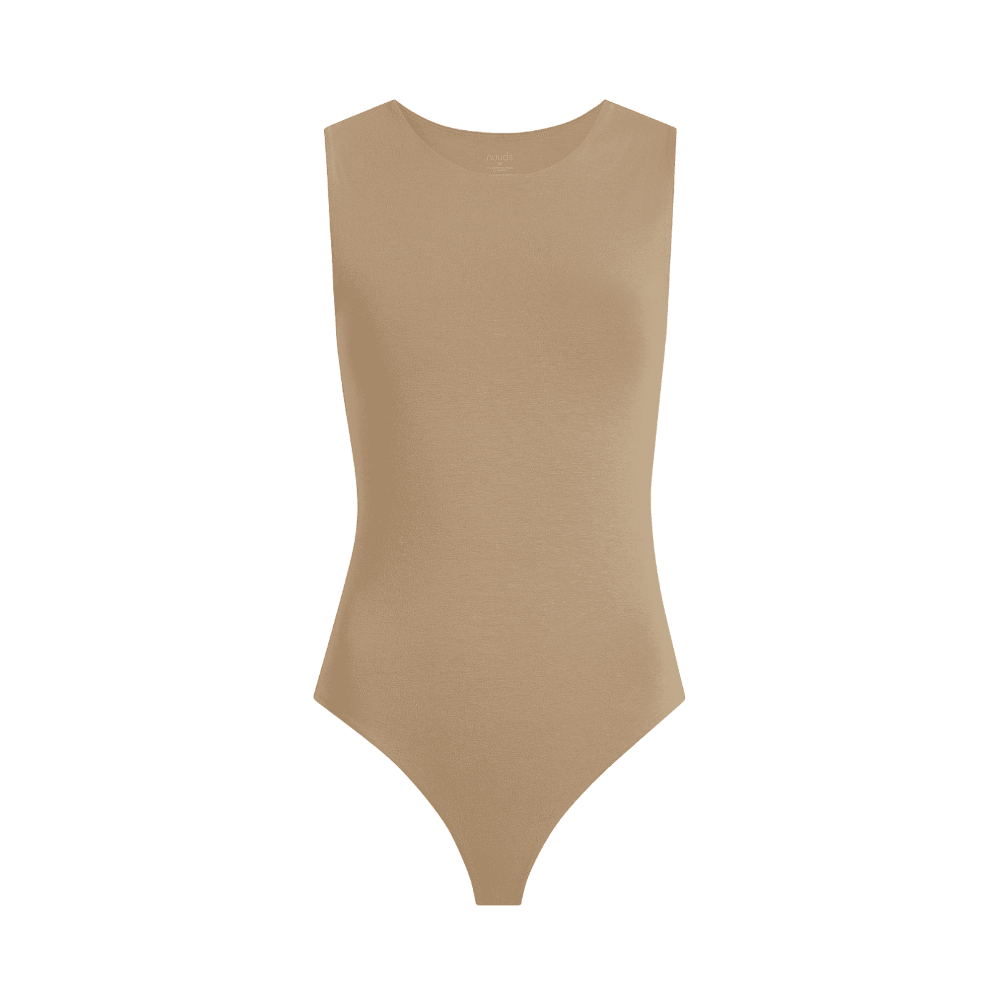 Cotton Stretch Classic Crewneck Tank Bodysuit