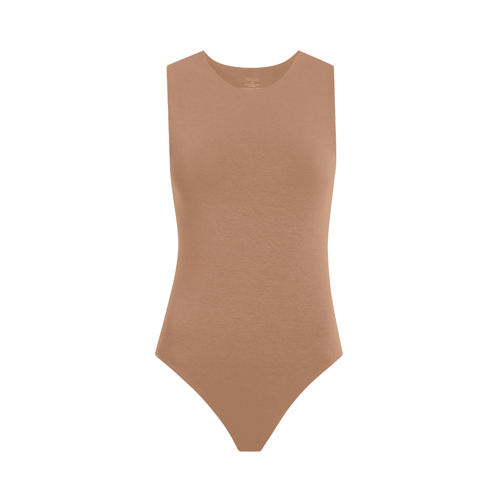 Cotton Stretch Classic Crewneck Tank Bodysuit
