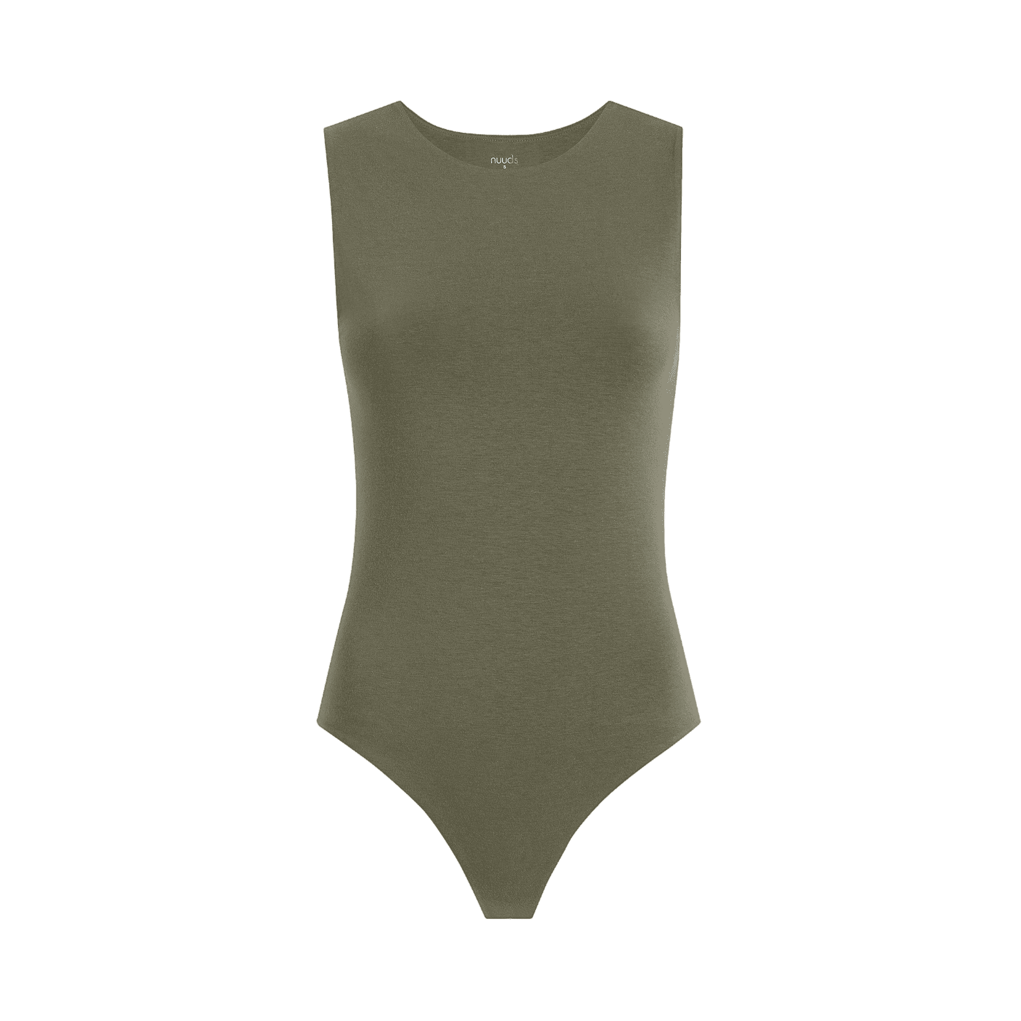 Cotton Stretch Classic Crewneck Tank Bodysuit
