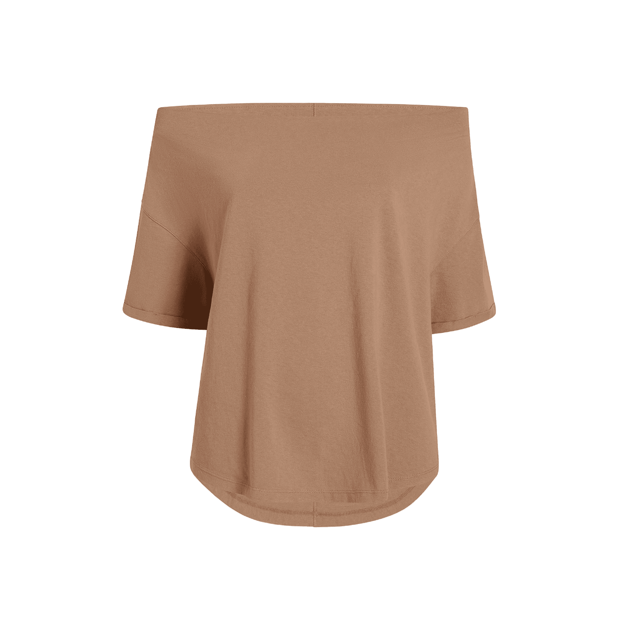 Women's Off The Shoulder T-Shirt | Cinnamon