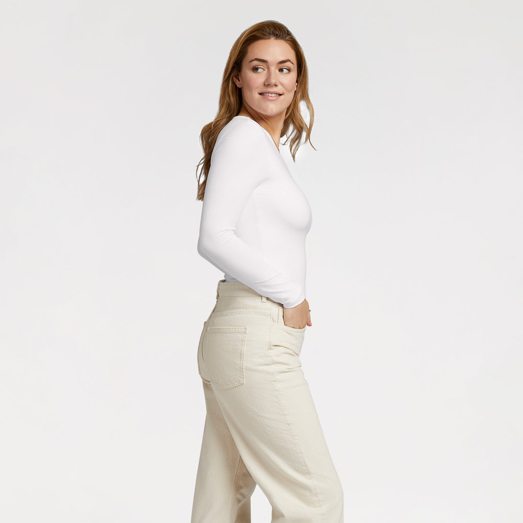 Women's Seamless Long Sleeve Shirt | White