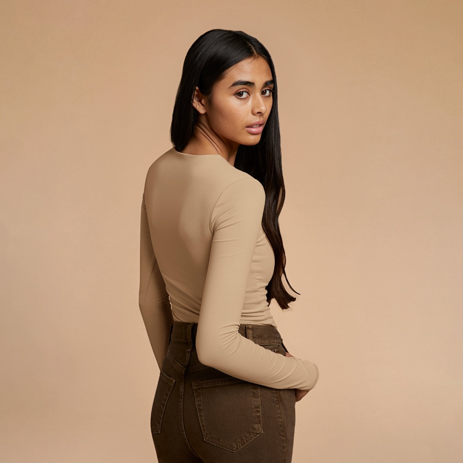 Women's Seamless Long Sleeve Shirt | Oat