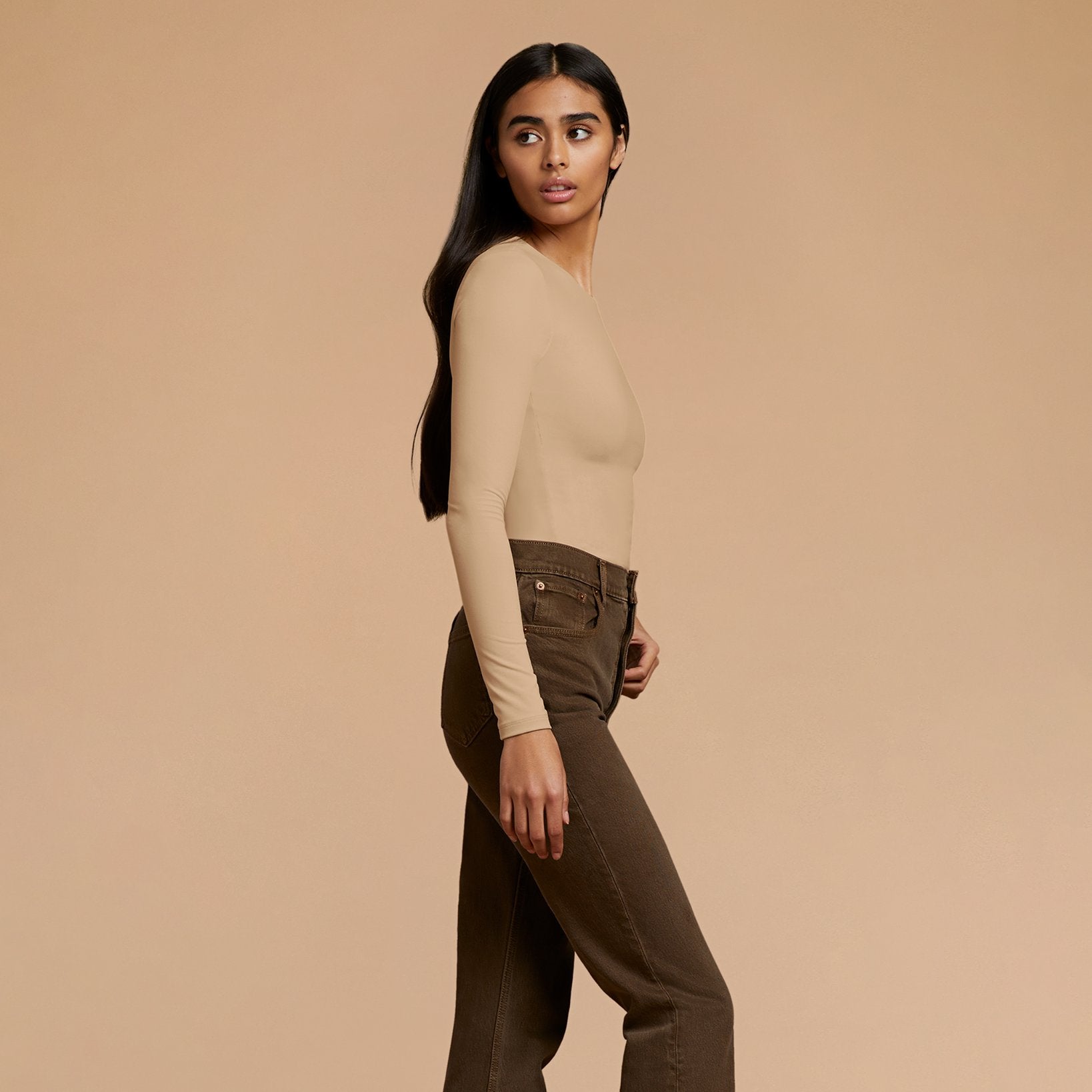 Women's Seamless Long Sleeve Shirt | Oat
